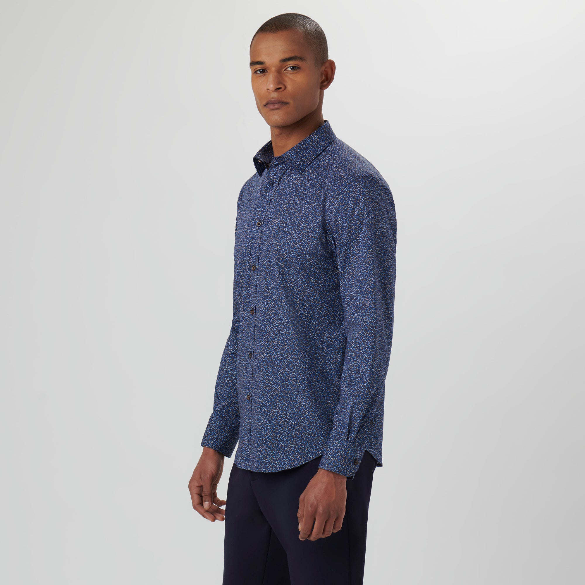 Julian Leaf Print Shirt