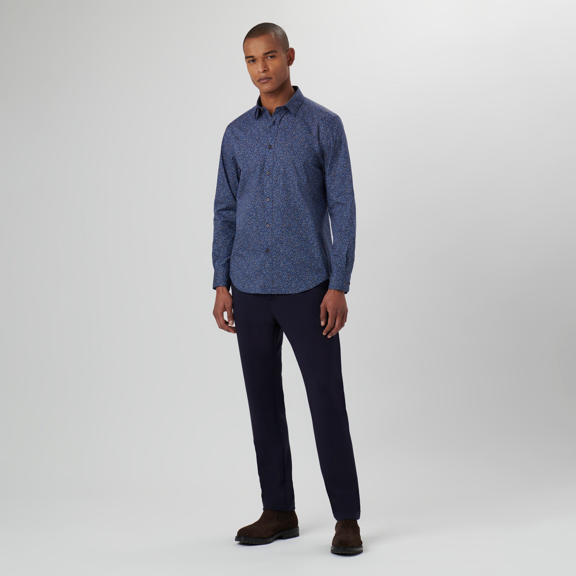 Julian Leaf Print Shirt