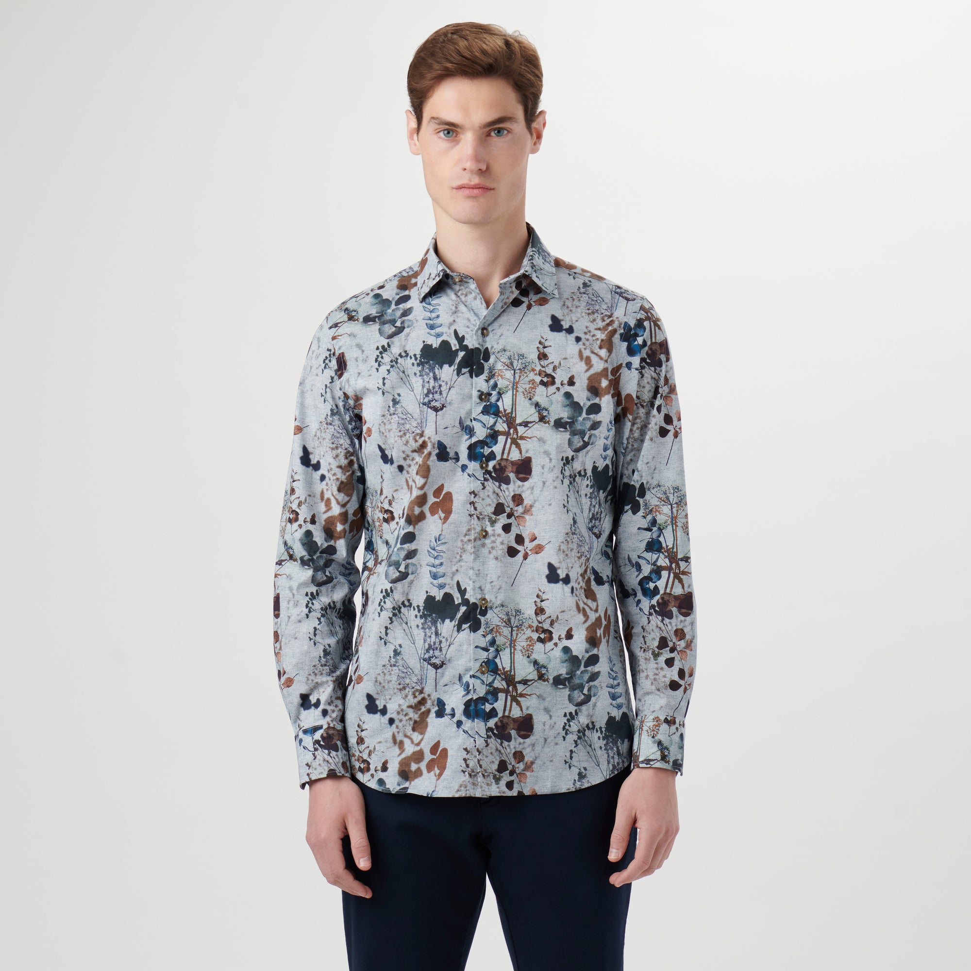 Julian Leaf Print Shirt