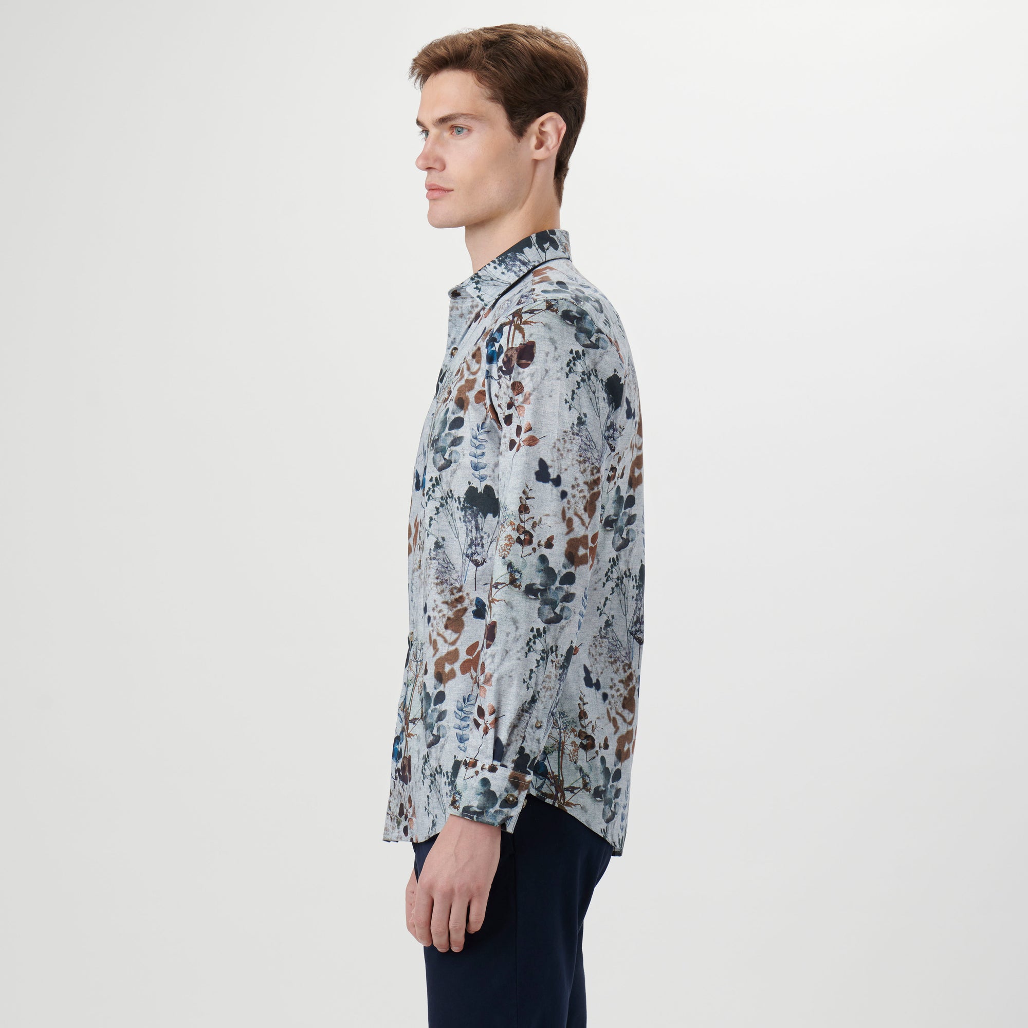 Julian Leaf Print Shirt