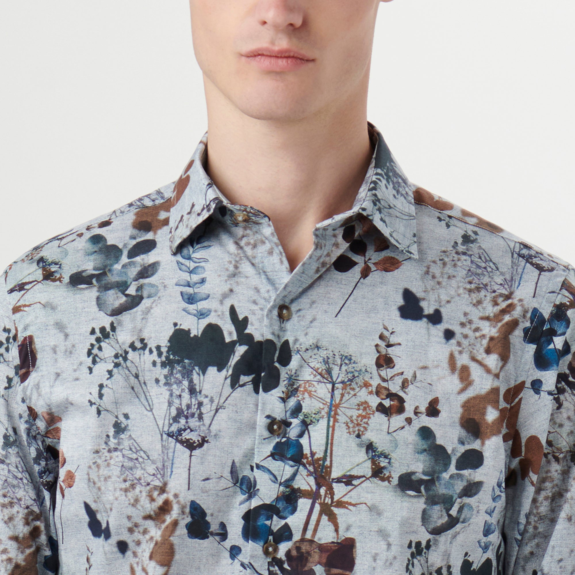 Julian Leaf Print Shirt