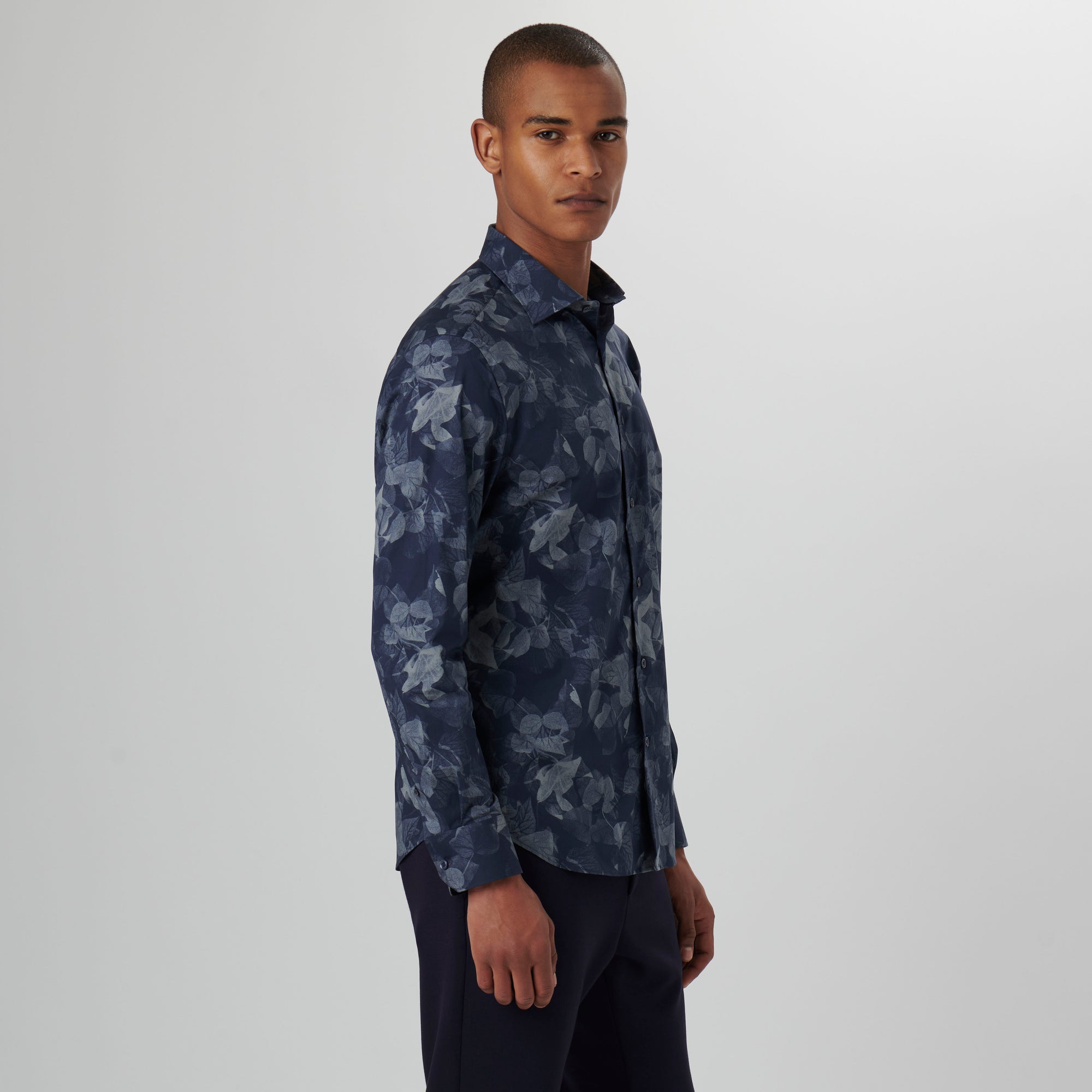 Axel Leaf Print Shirt