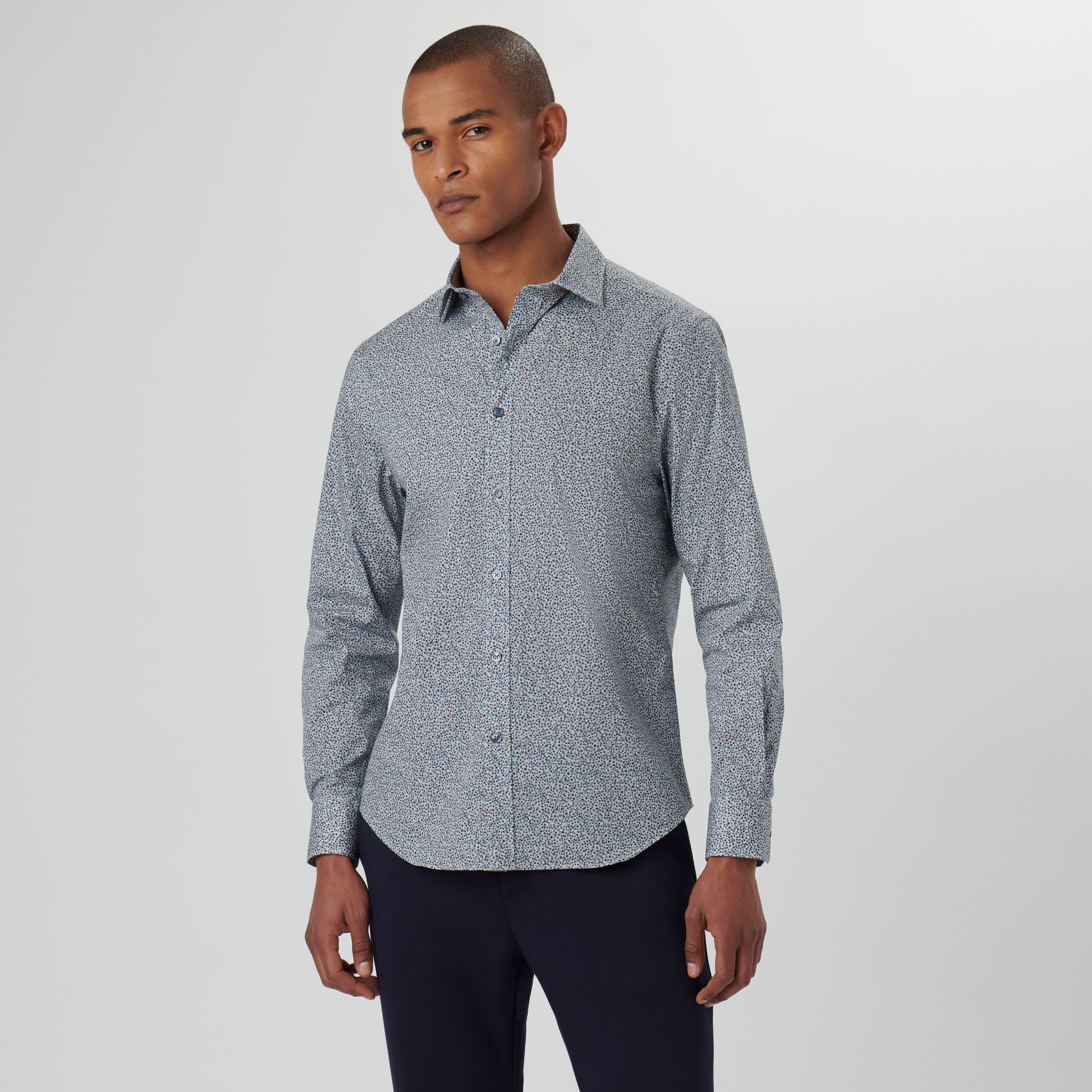 Axel Leaf Print Shirt