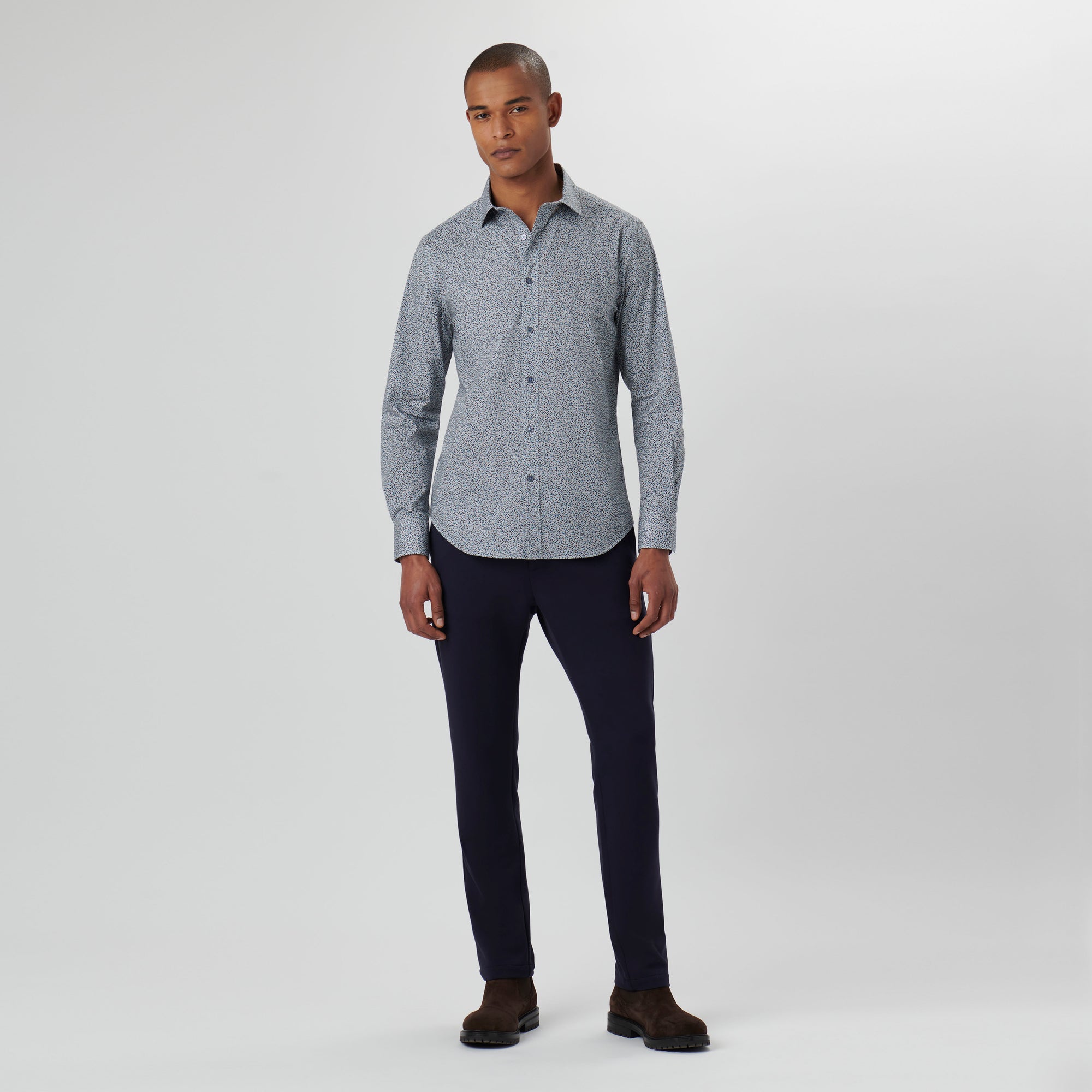 Axel Leaf Print Shirt