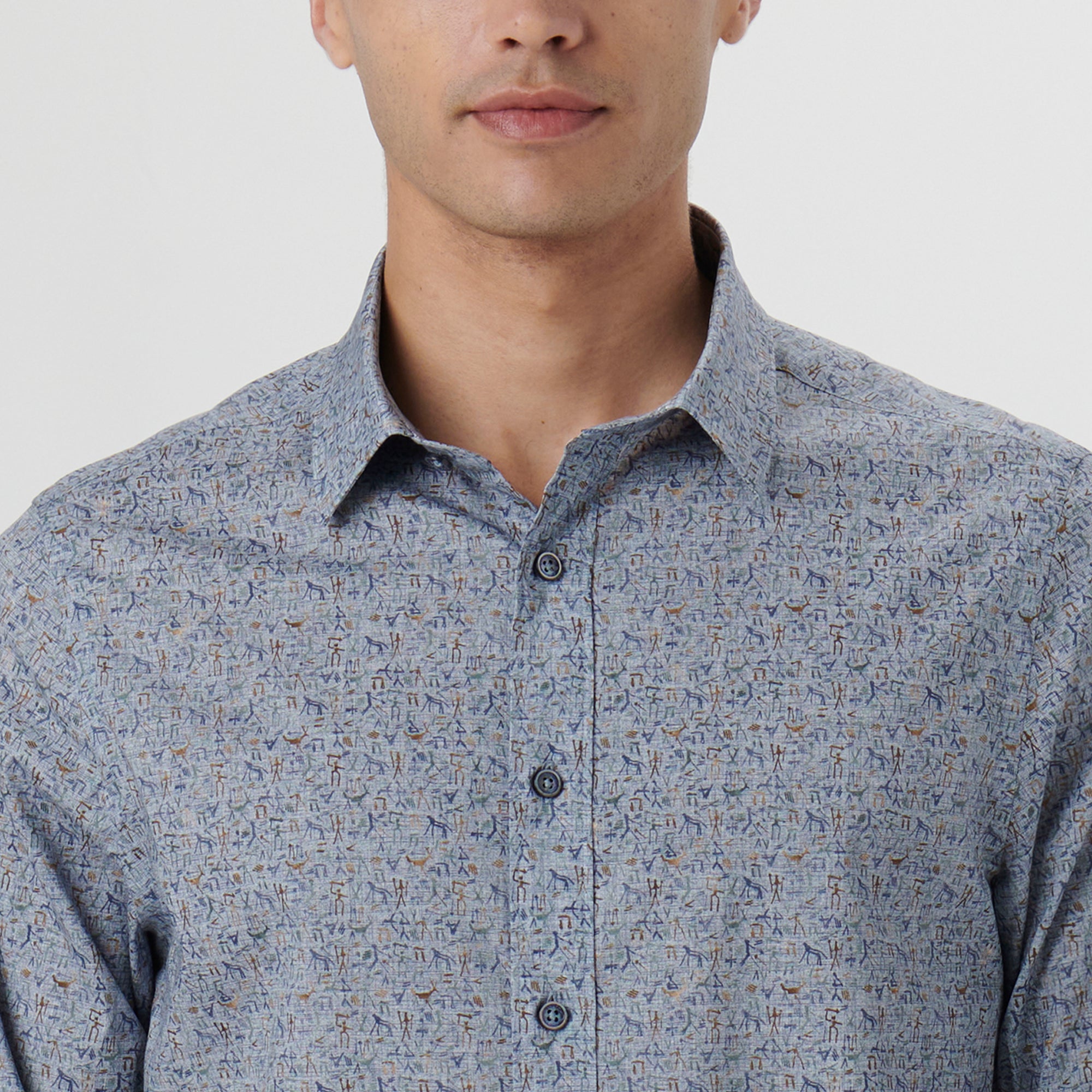 Julian Stone Age Print Shirt