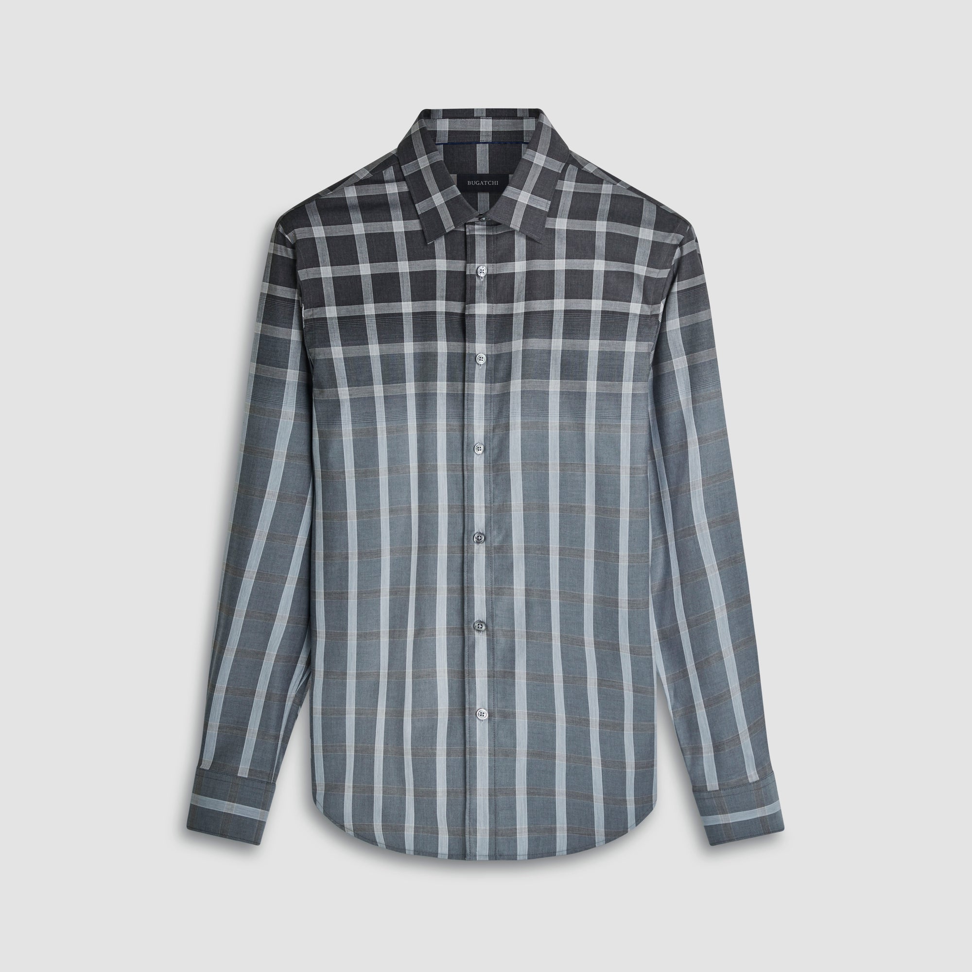 Julian Gradient Windowpane Check Shirt