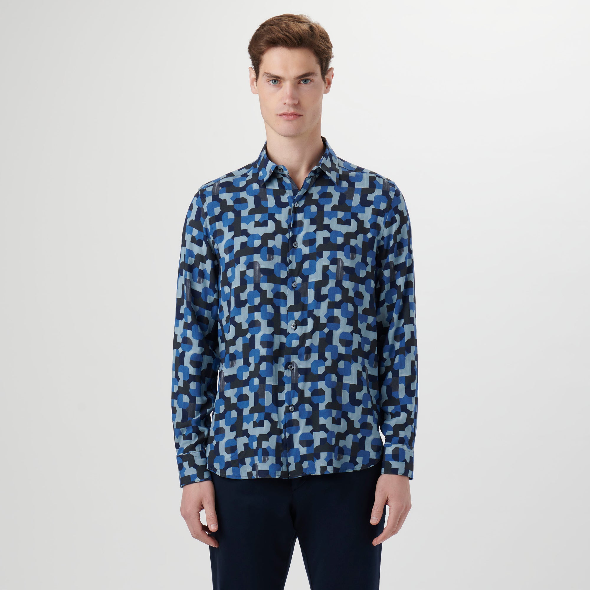 Julian EcoVero Geometric Shirt