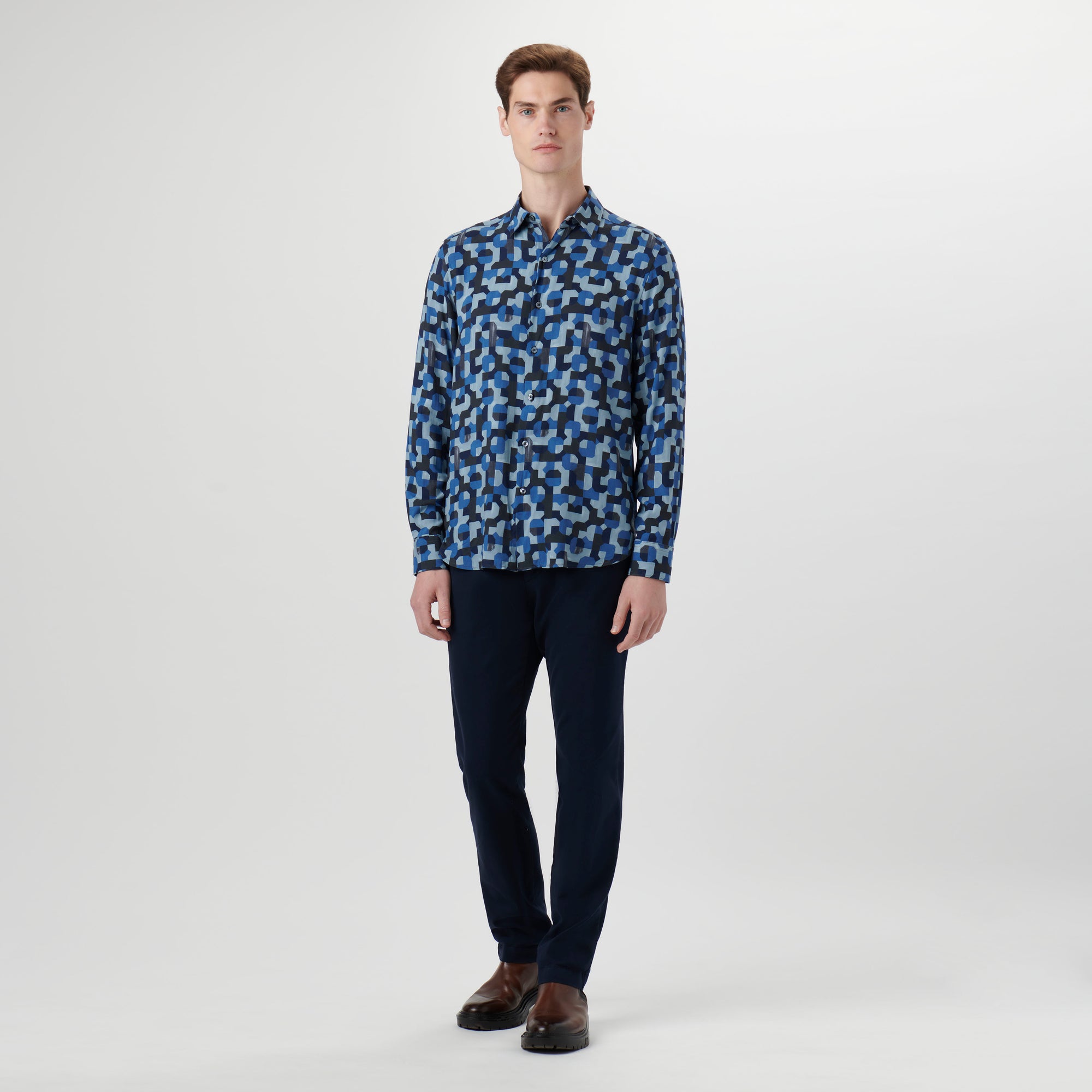 Julian EcoVero Geometric Shirt