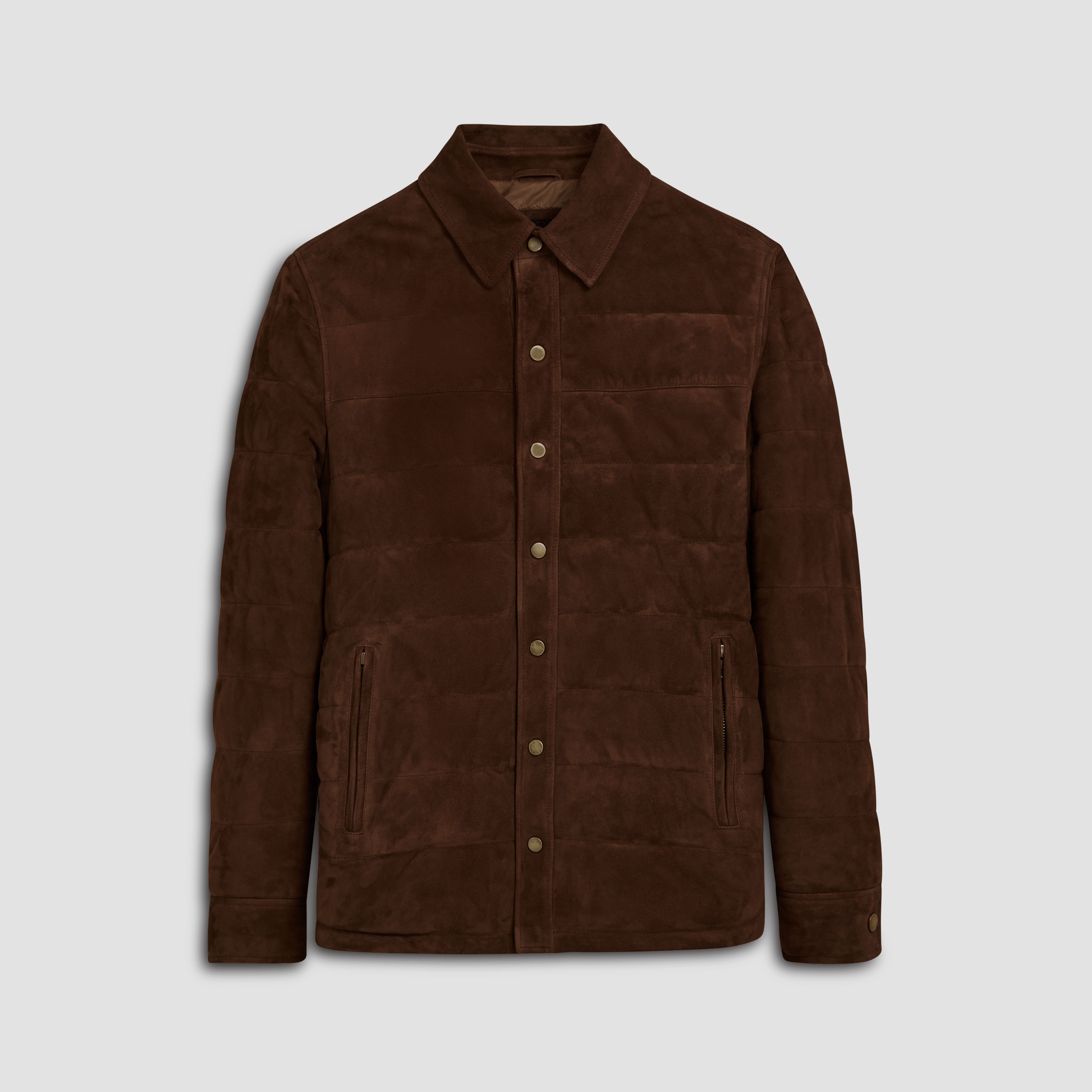 Quilted Suede Jacket – BUGATCHI