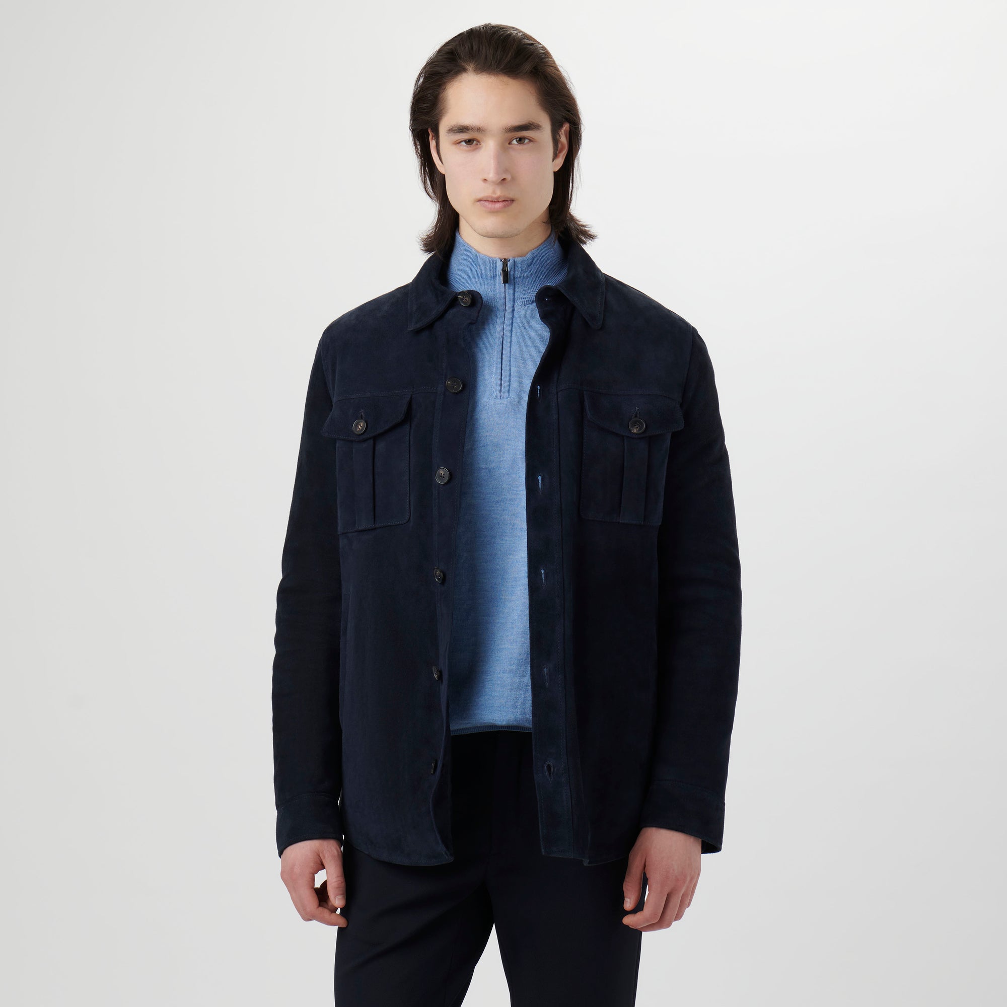 Suede Shirt Jacket
