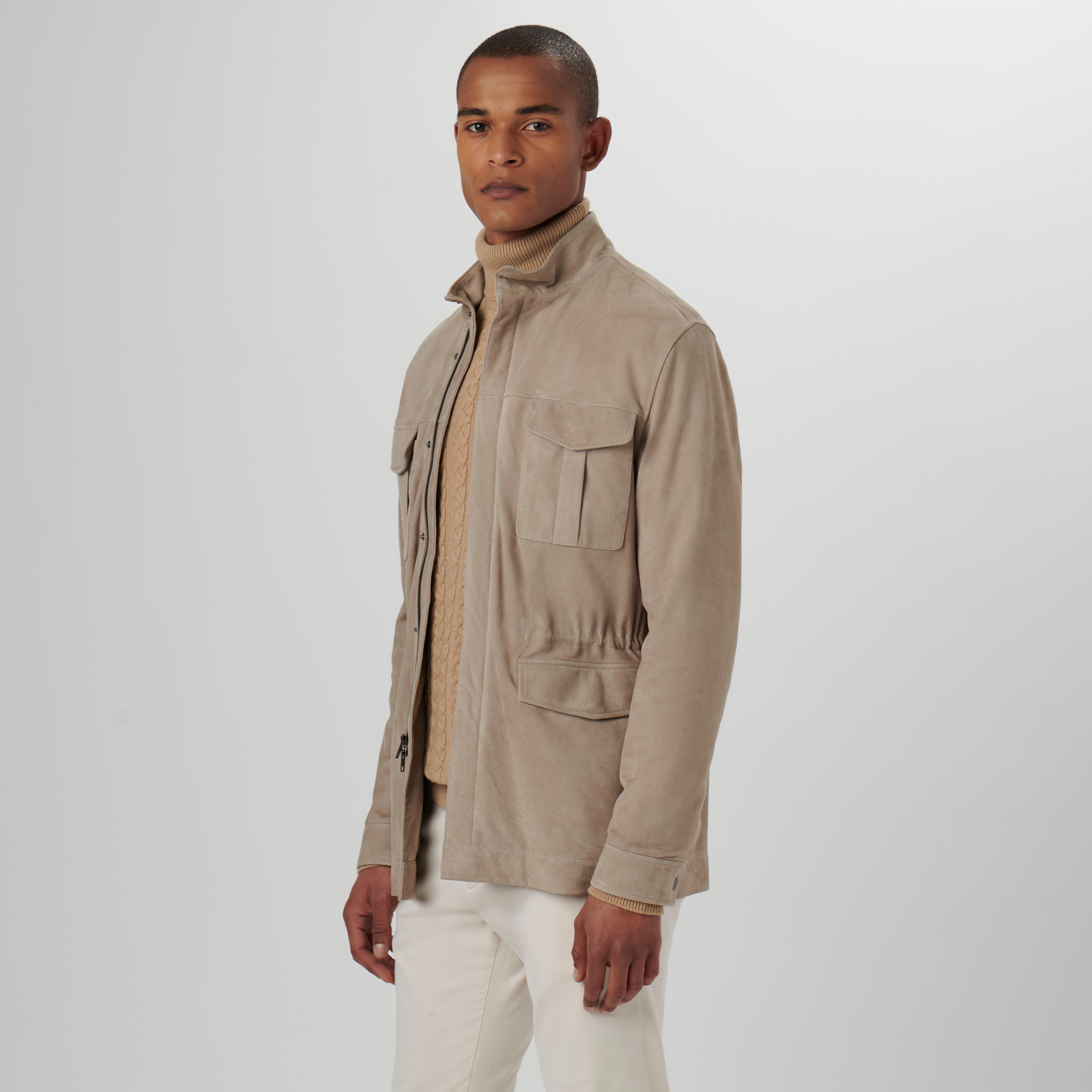 Suede Field Jacket – BUGATCHI