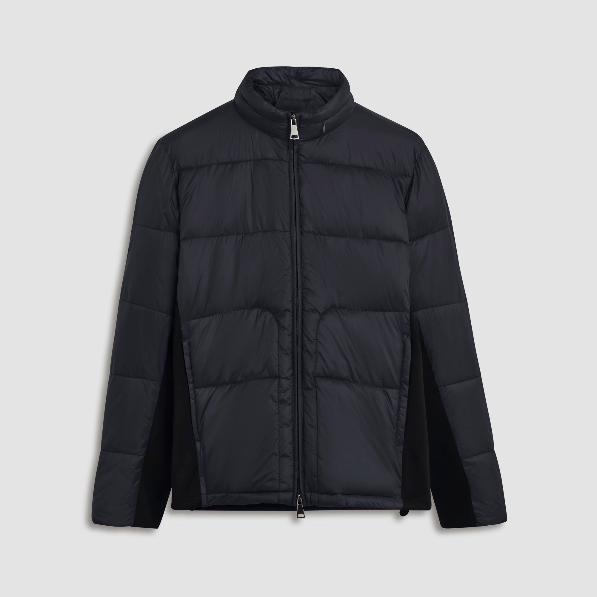 Quilted Bomber Jacket with Stow-Away Hood
