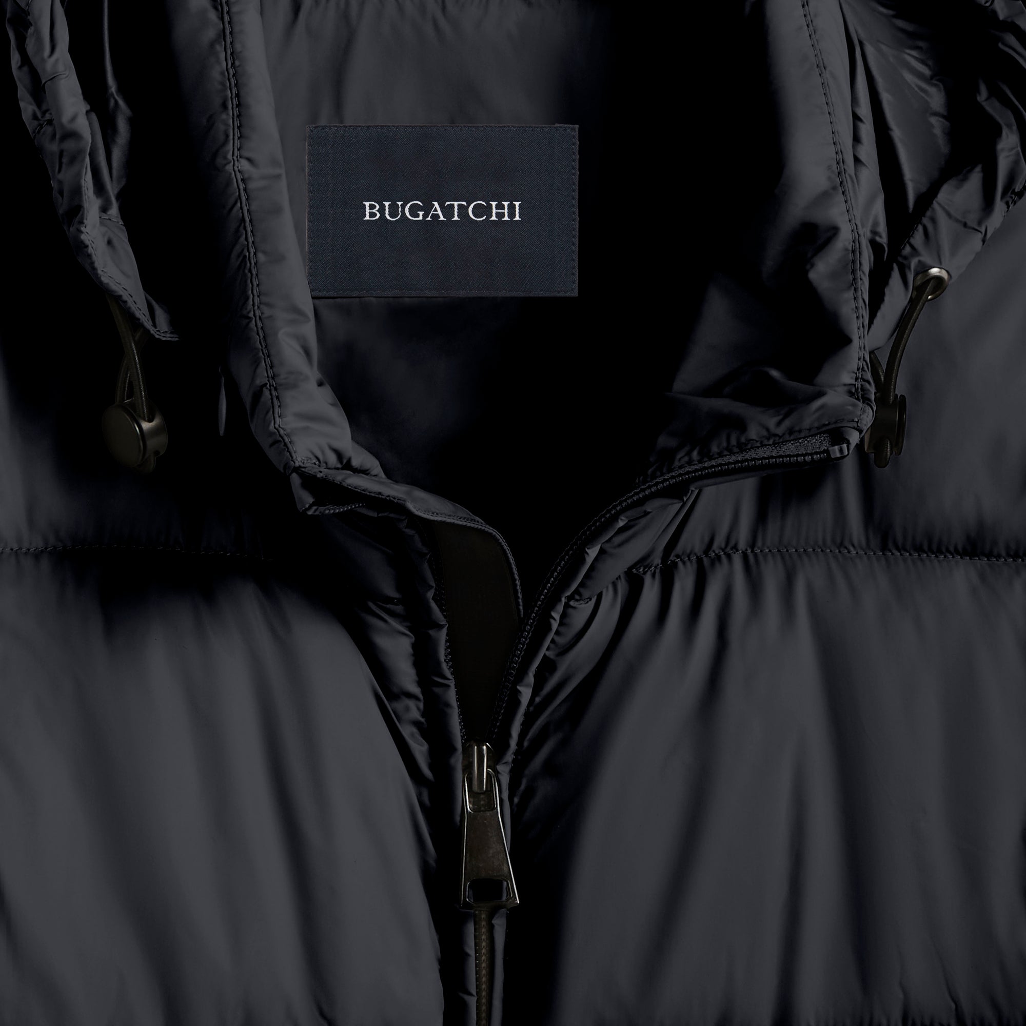 Quilted Bomber Jacket with Stow-Away Hood