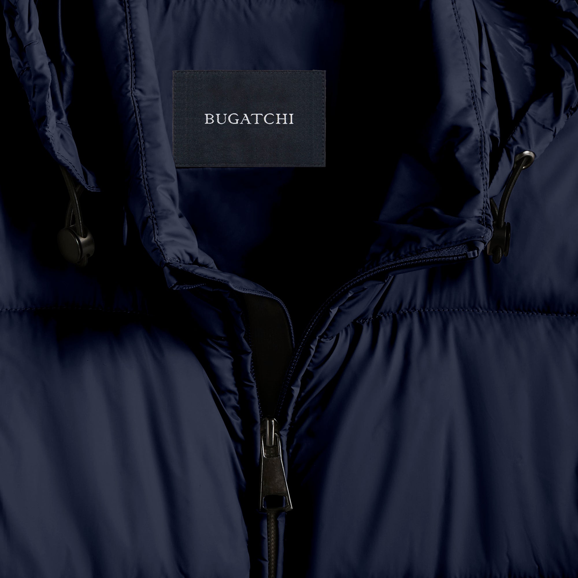 Quilted Bomber Jacket with Stow-Away Hood