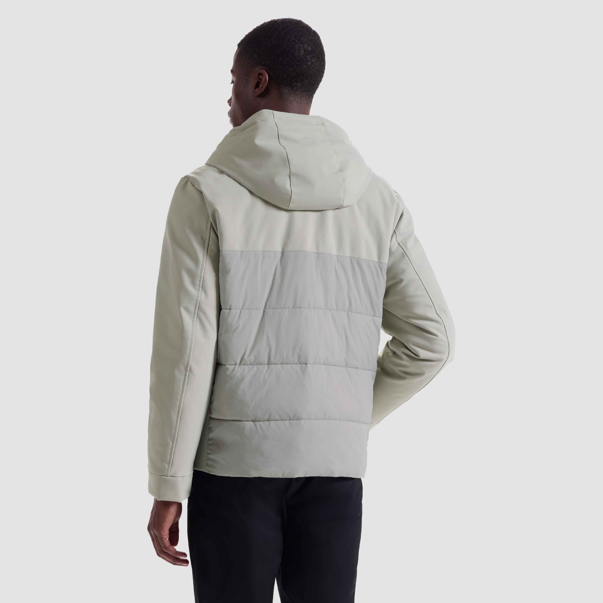 Nylon Puffer Jacket with Hood