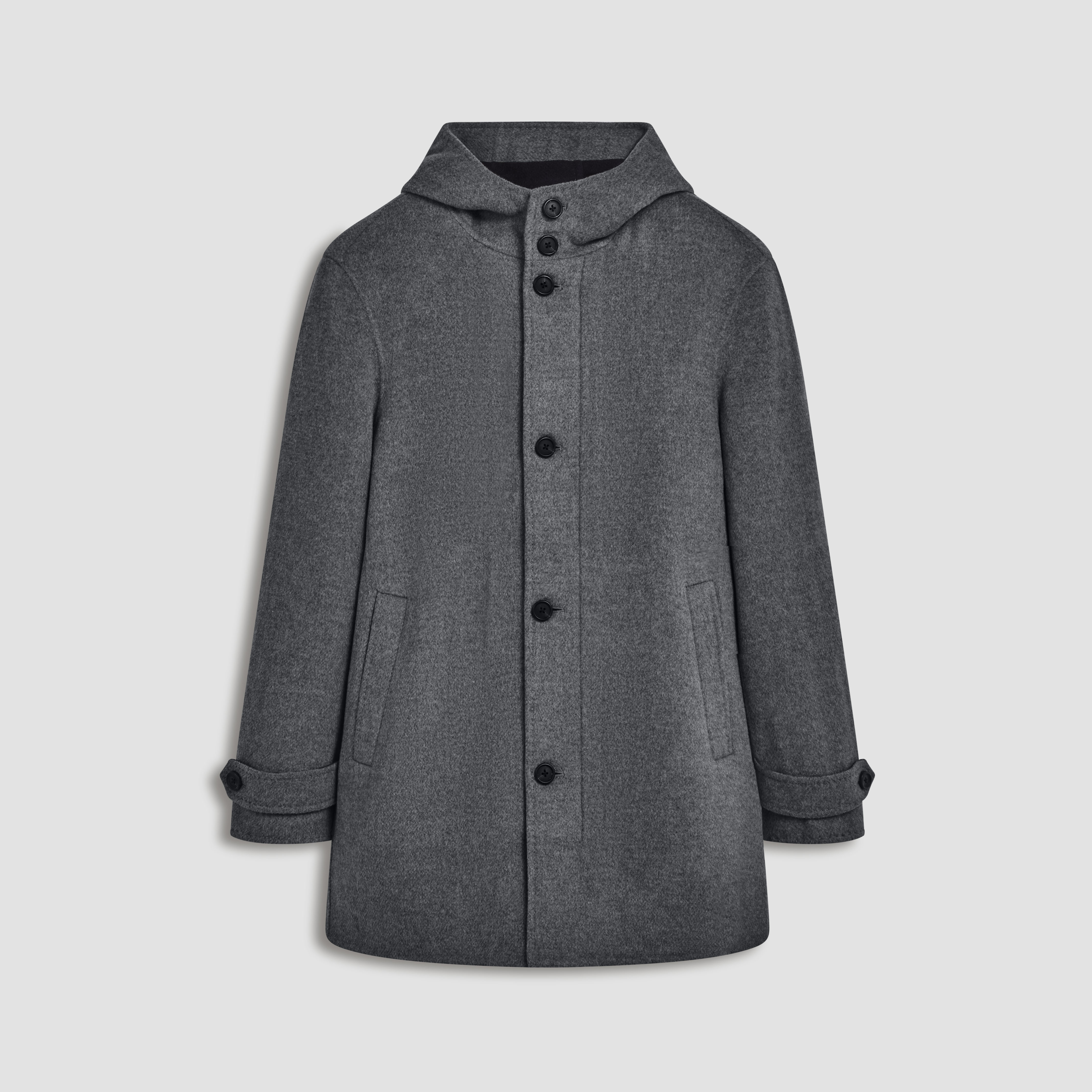 Wool Car Coat with Hood – BUGATCHI