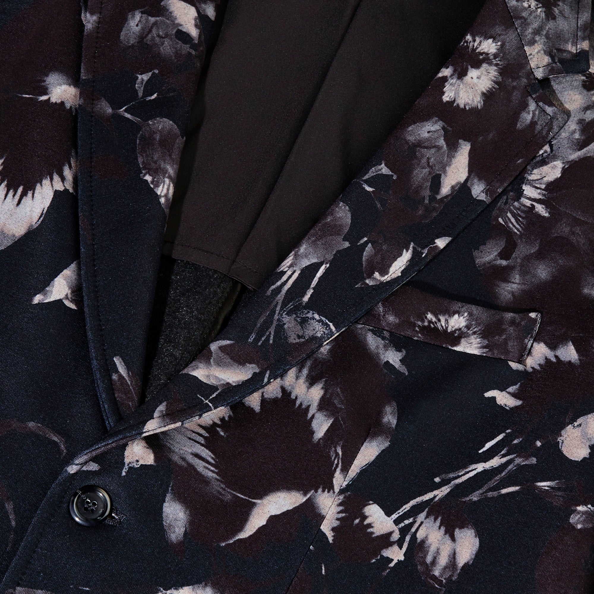 Floral Printed Two Button Blazer