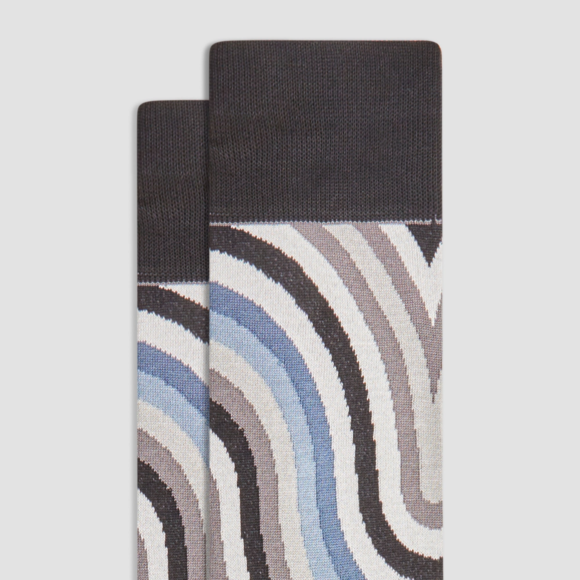 Serpentine Stripe Mid-Calf Socks