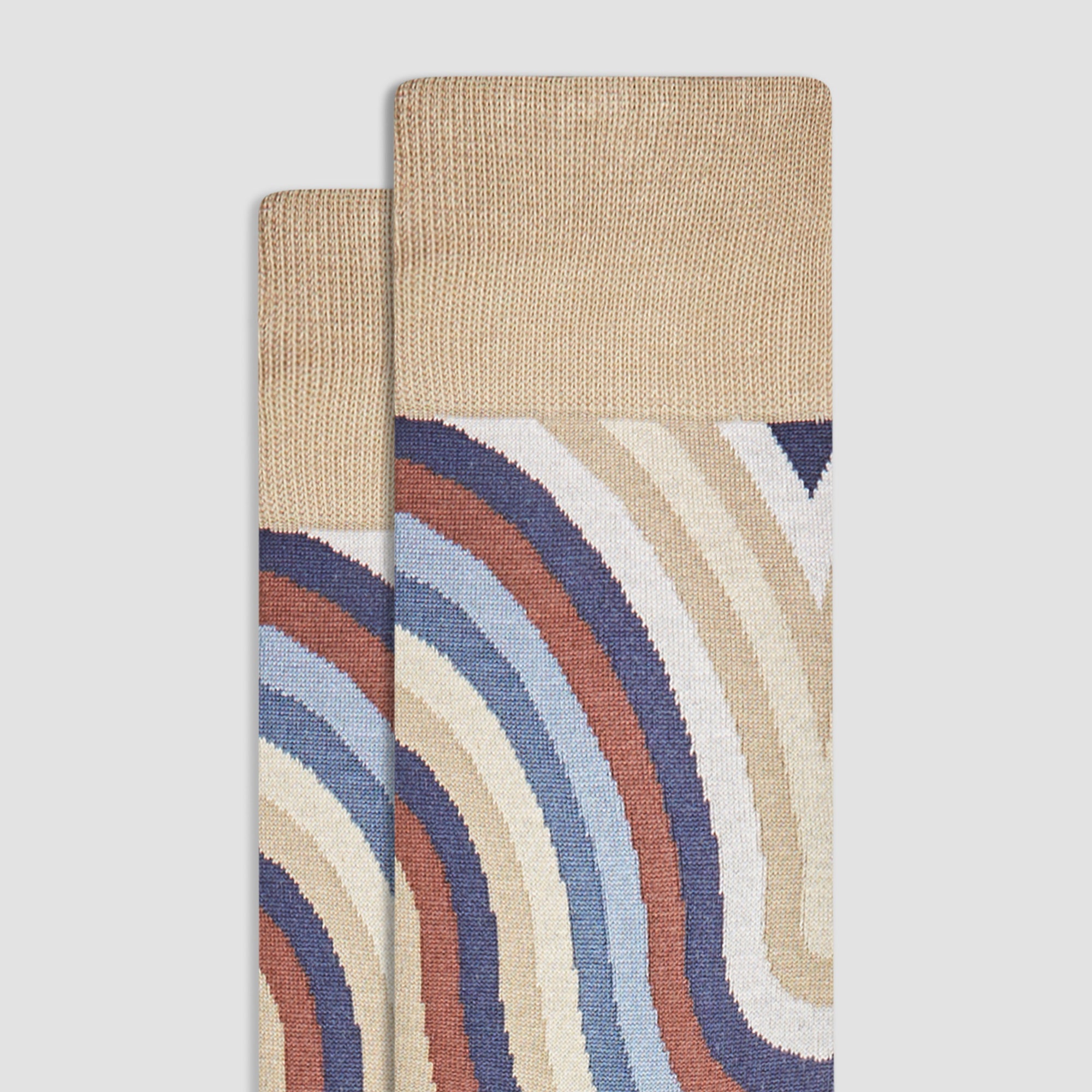 Serpentine Stripe Mid-Calf Socks