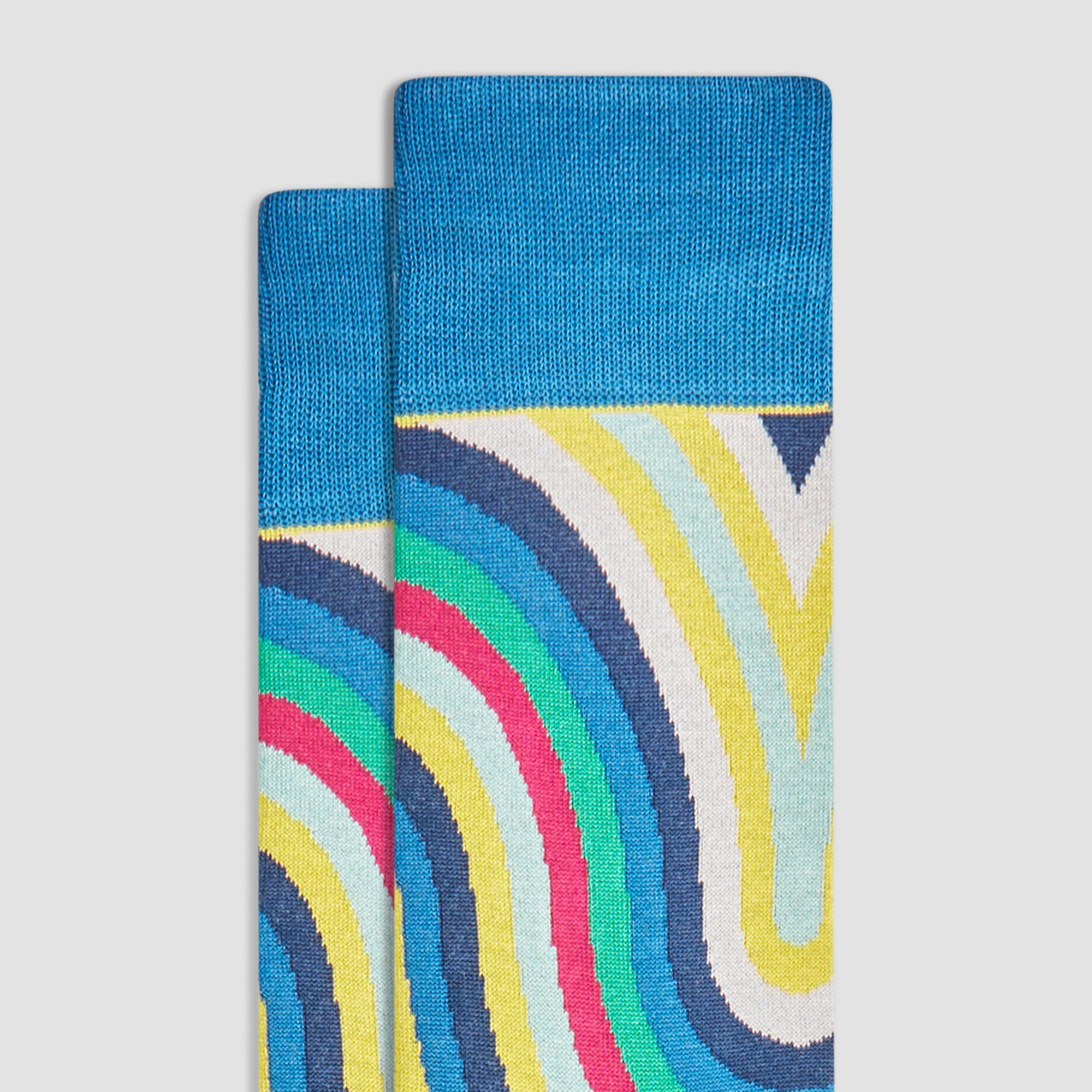 Serpentine Stripe Mid-Calf Socks