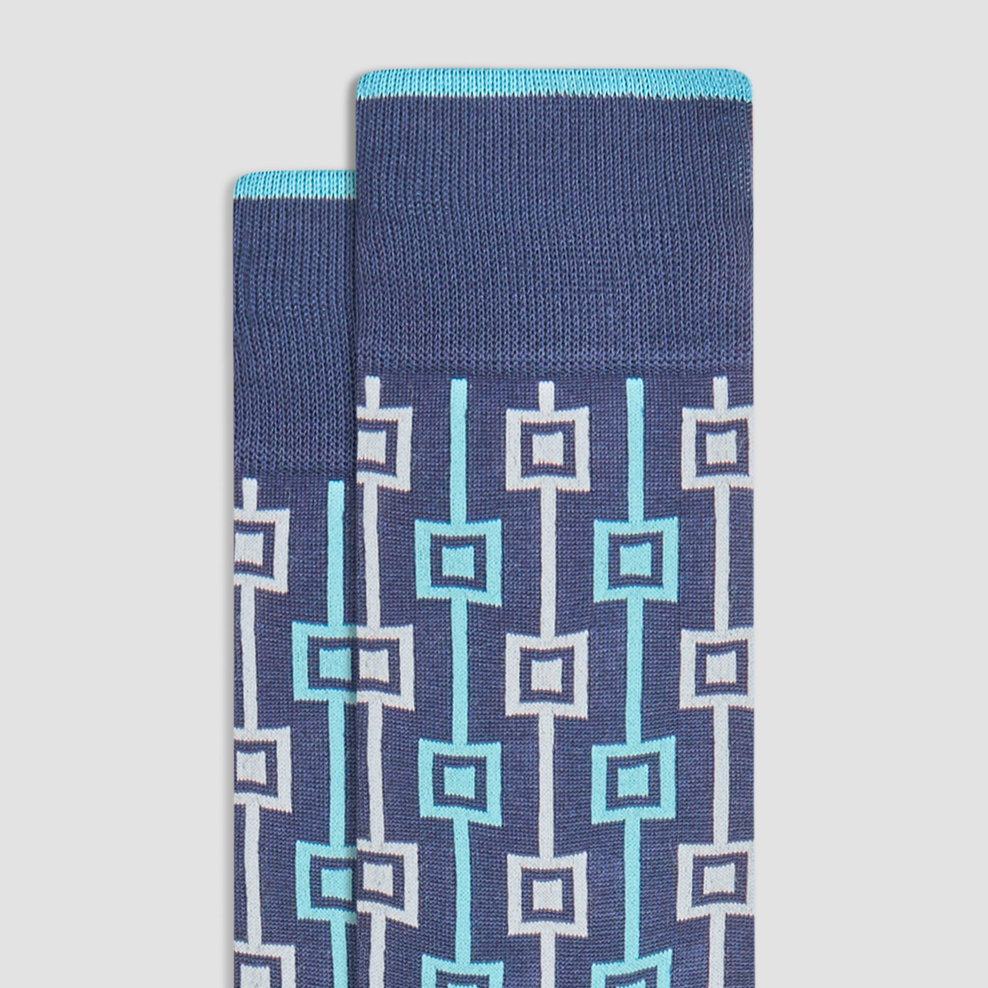 Geometric Mid-Calf Socks