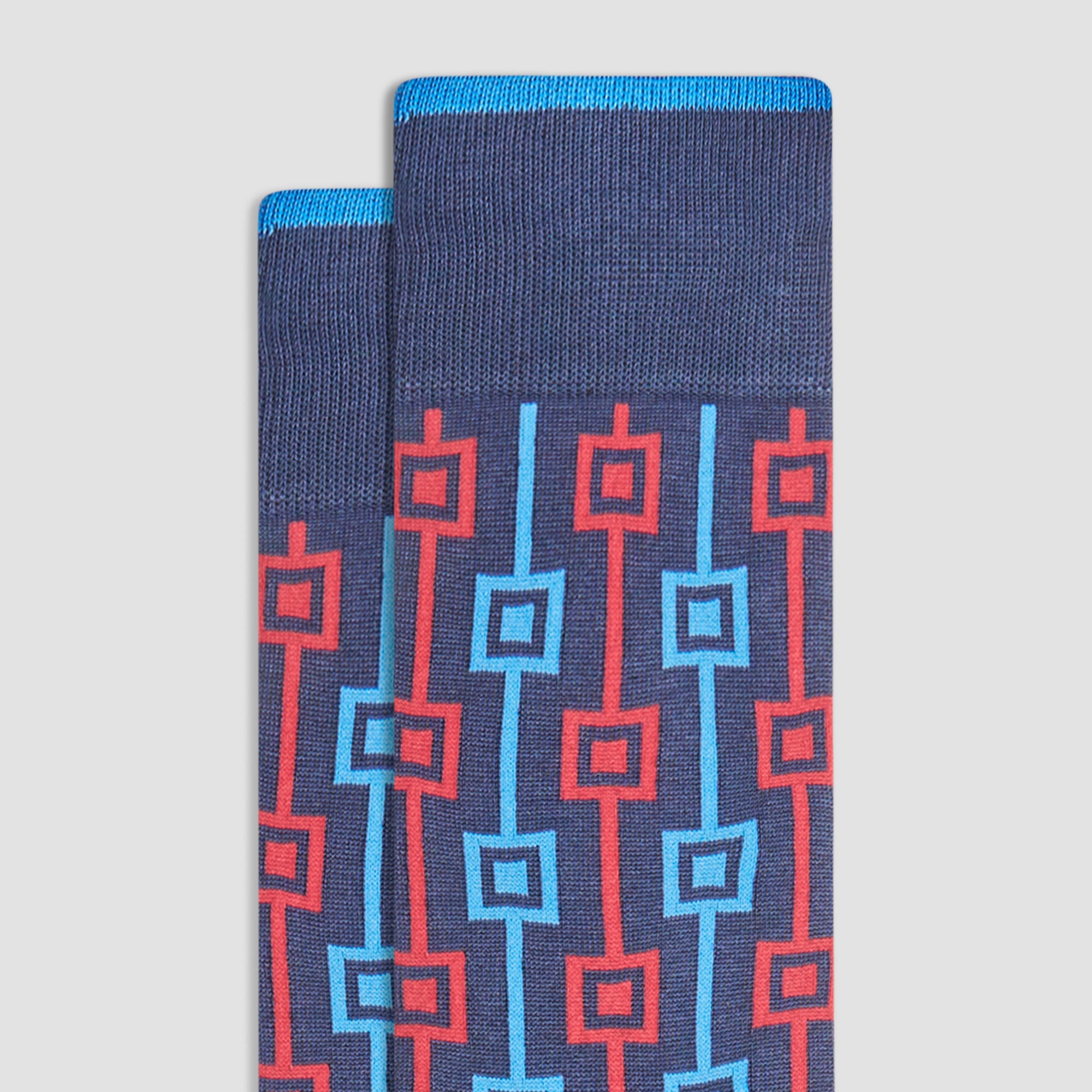 Geometric Mid-Calf Socks