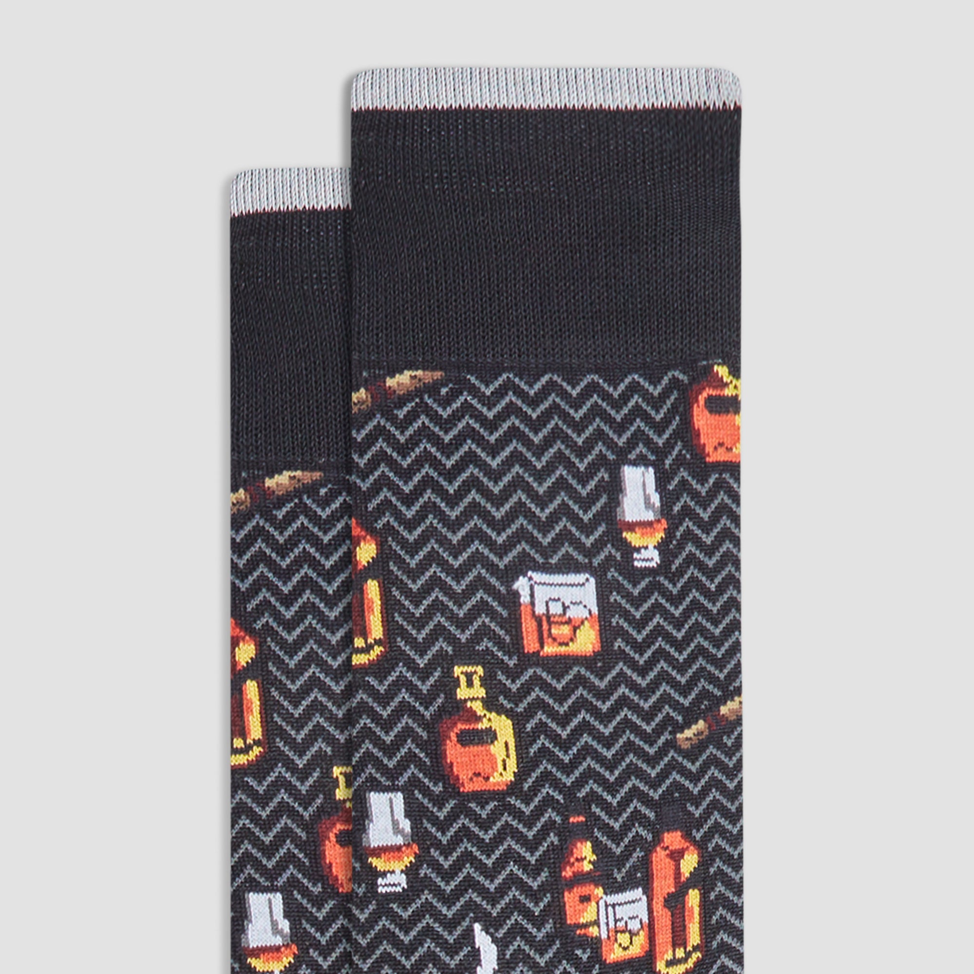Cigars and Spirits Mid-Calf Socks