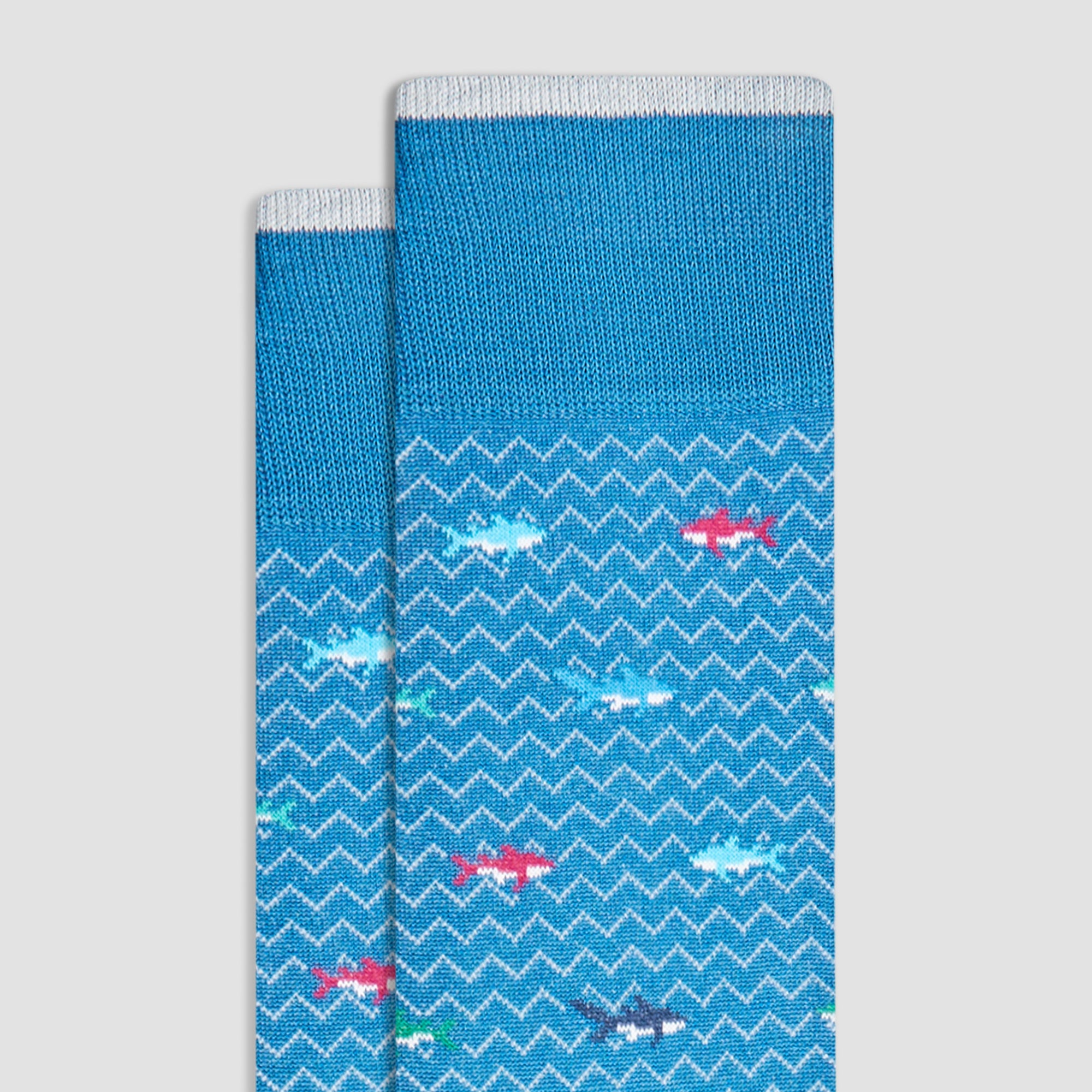 Sharks Mid-Calf Socks