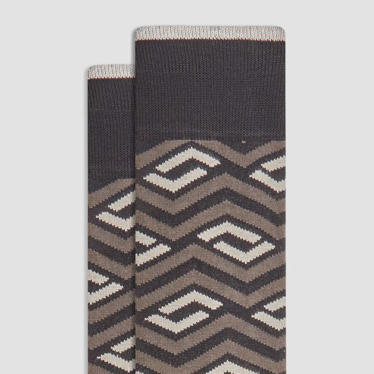 Chevron Stripe Mid-Calf Socks