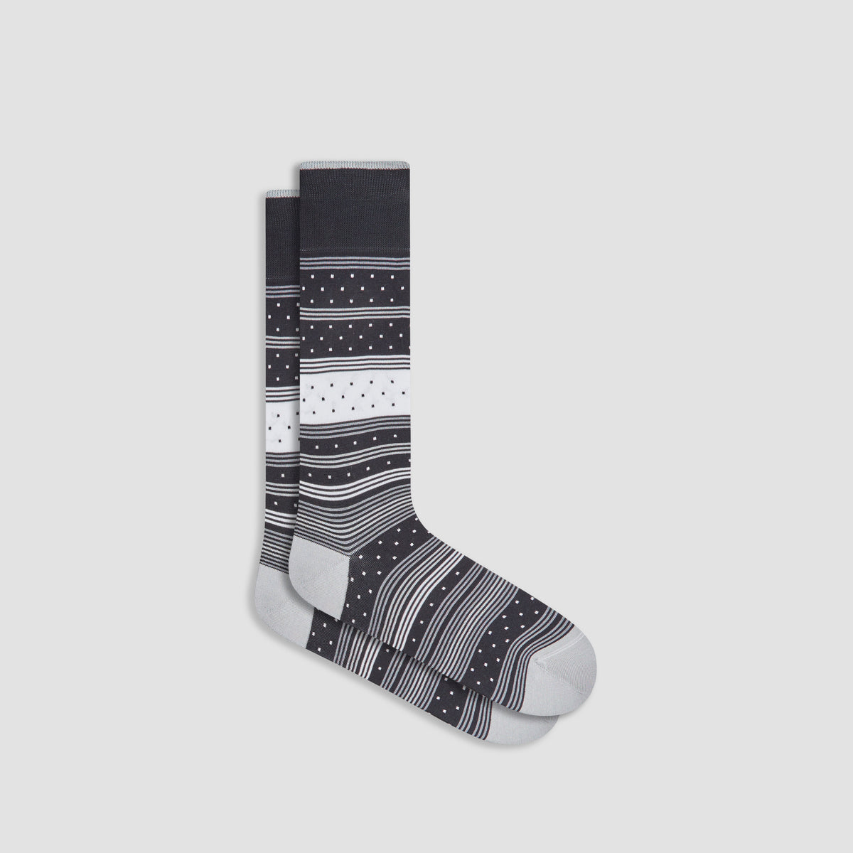 Dotted Stripes Mid-Calf Socks