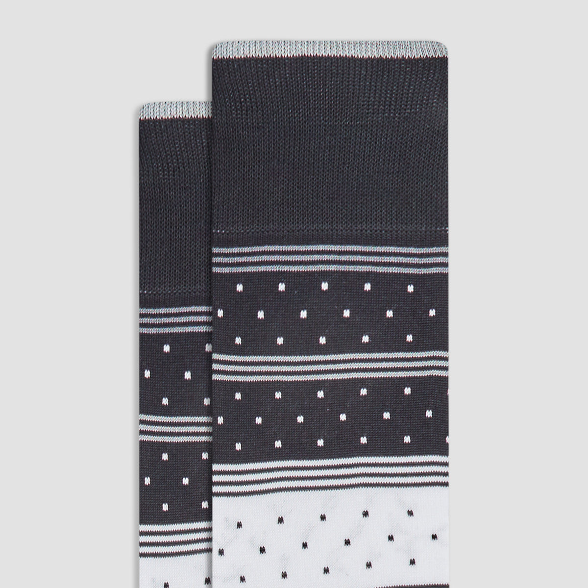 Dotted Stripes Mid-Calf Socks