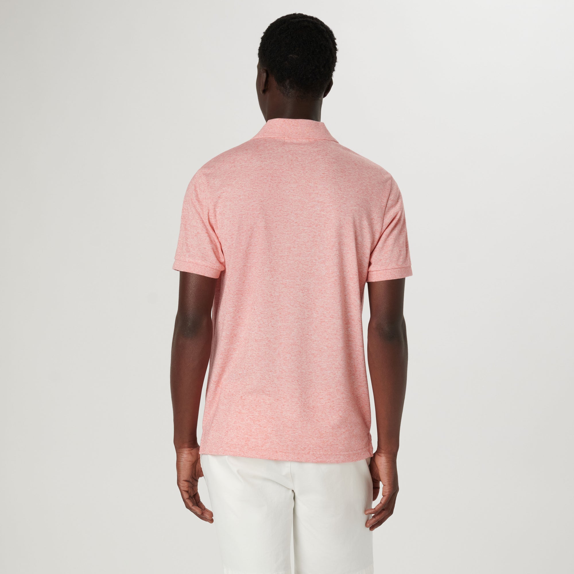 Marled Johnny Collar Polo