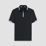 Tipped Quarter Zip Polo – BUGATCHI
