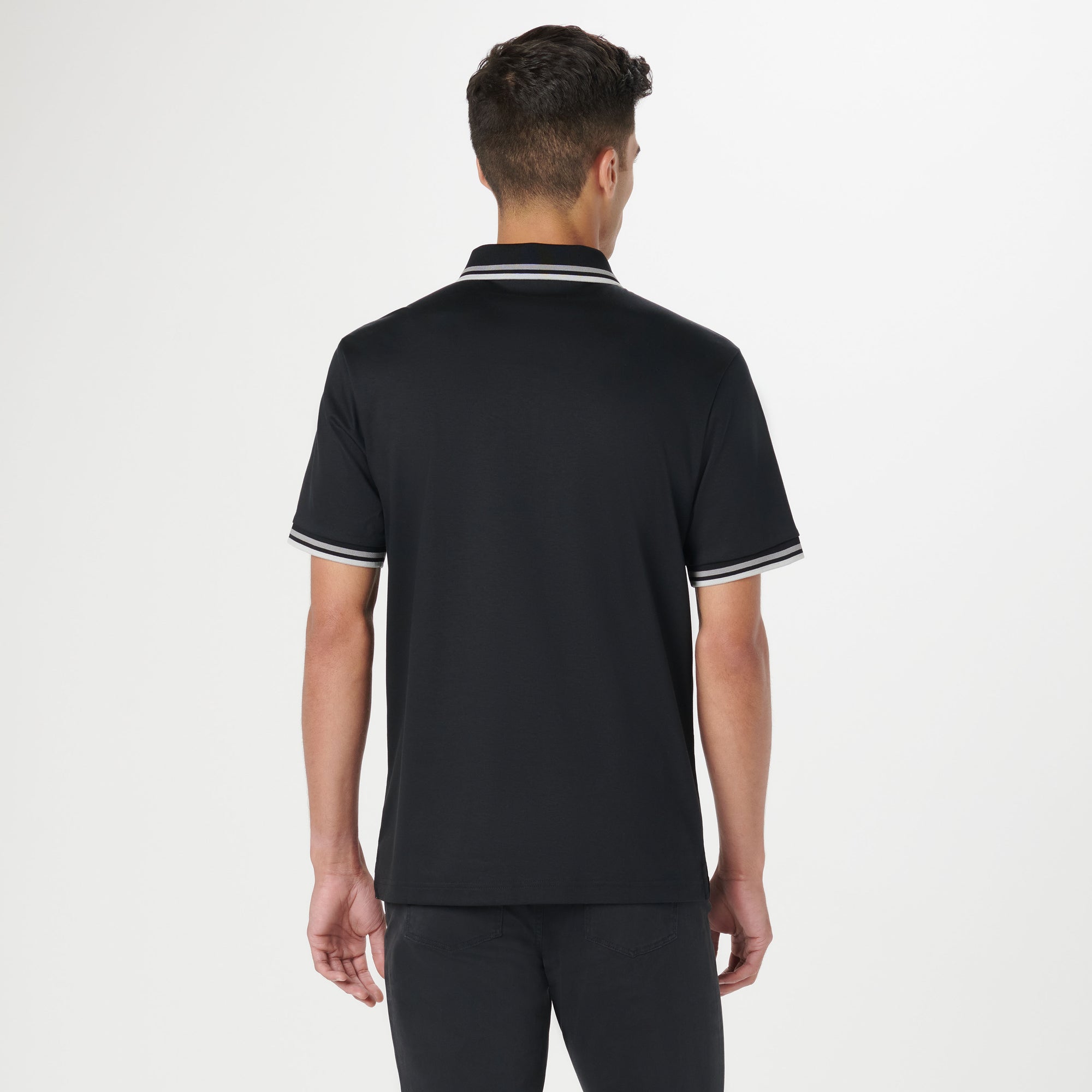 Tipped Quarter Zip Polo