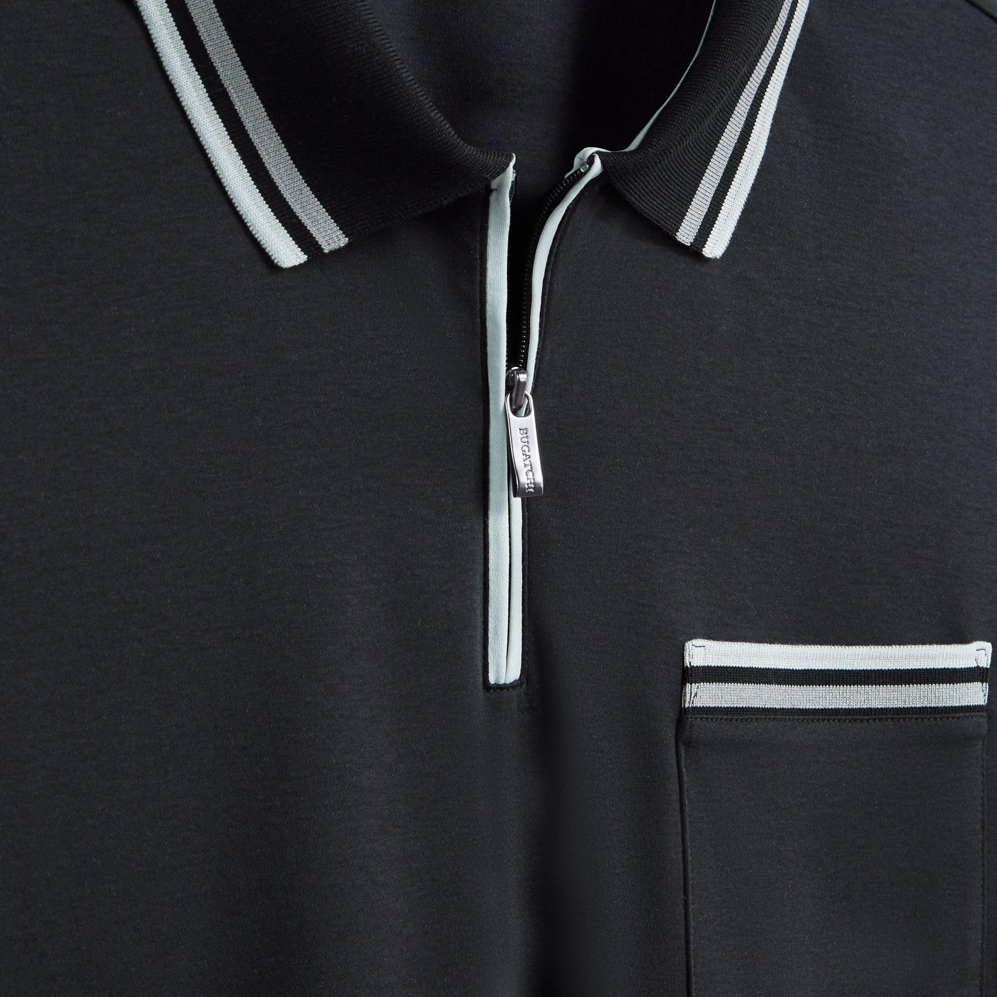 Tipped Quarter Zip Polo