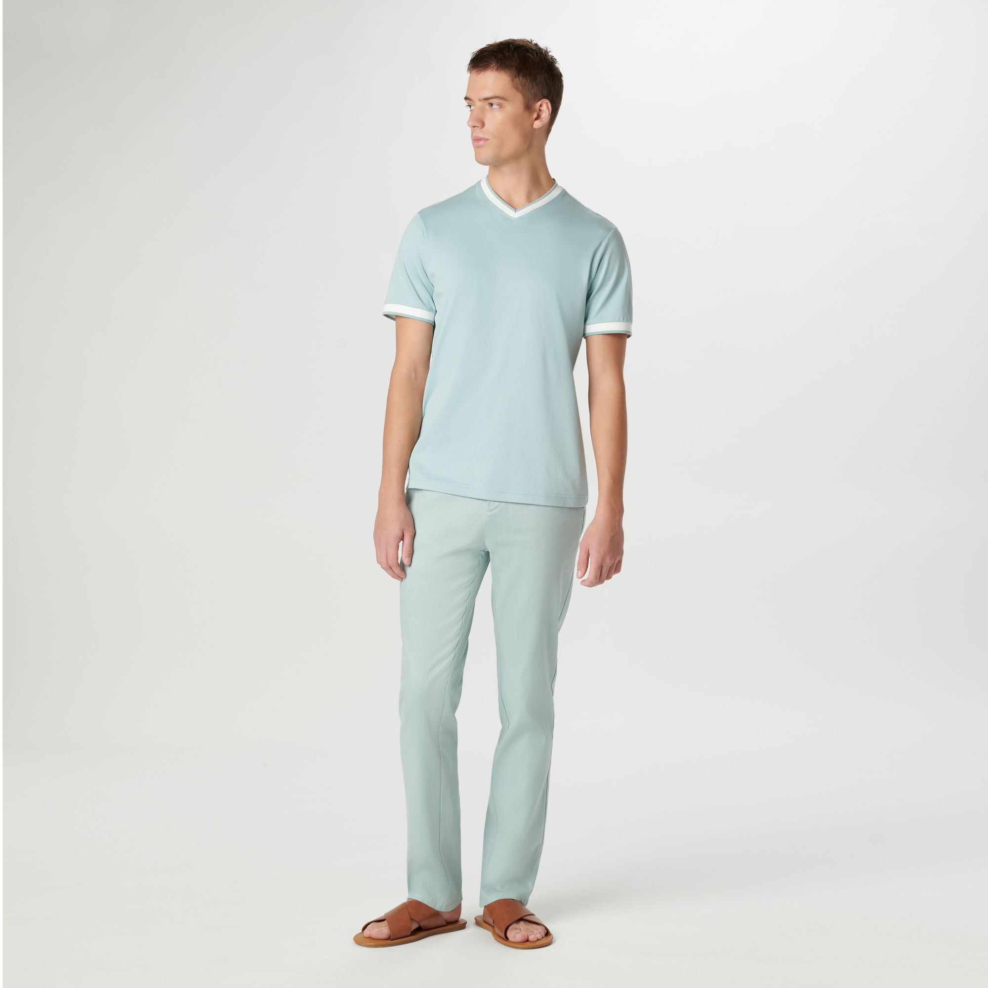 High V-Neck Pima T-Shirt