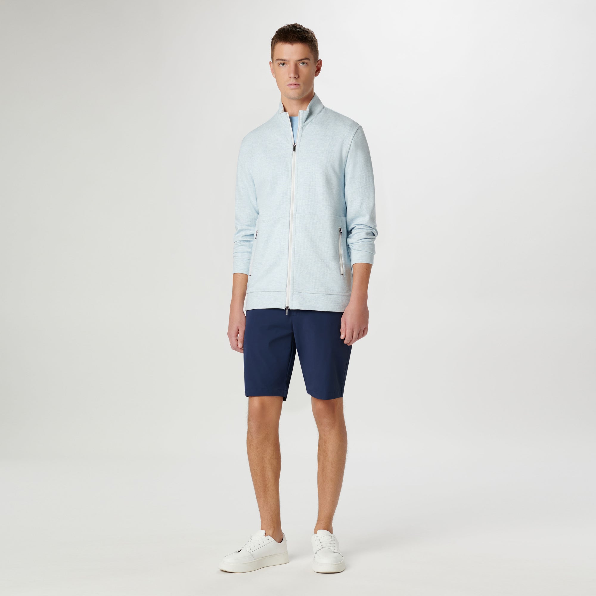Reversible Hound's Tooth Full Zip Jacket