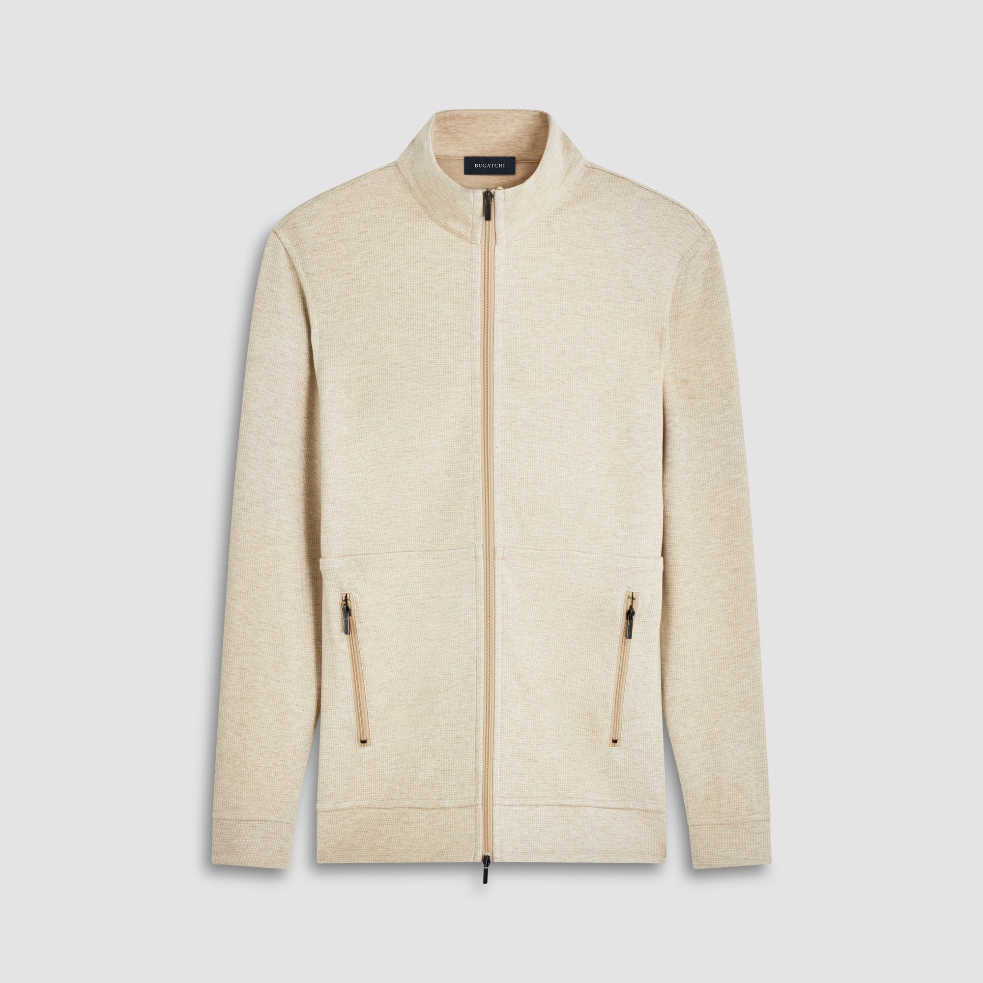 Reversible Hound's Tooth Full Zip Jacket
