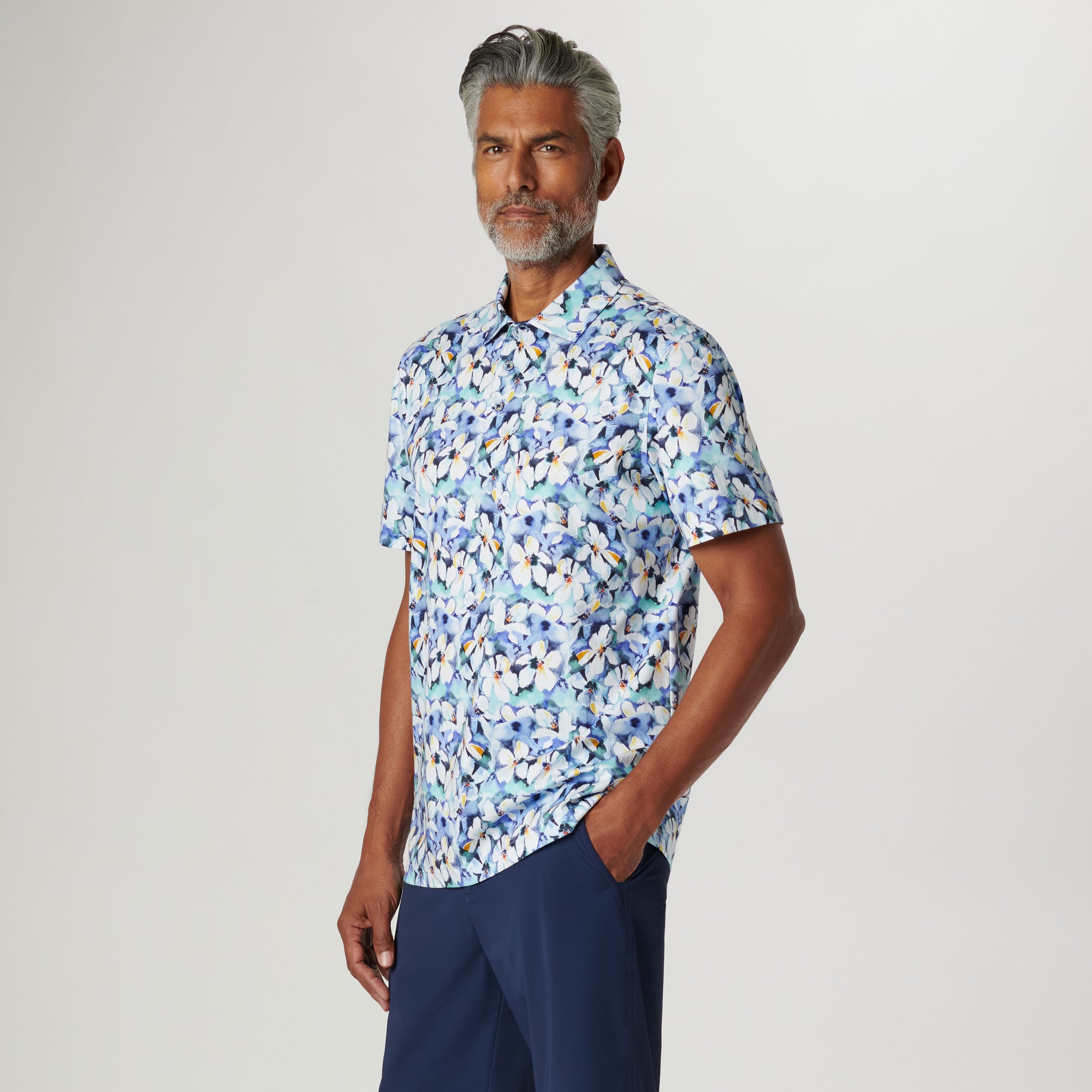 Hendrix Floral Print Polo