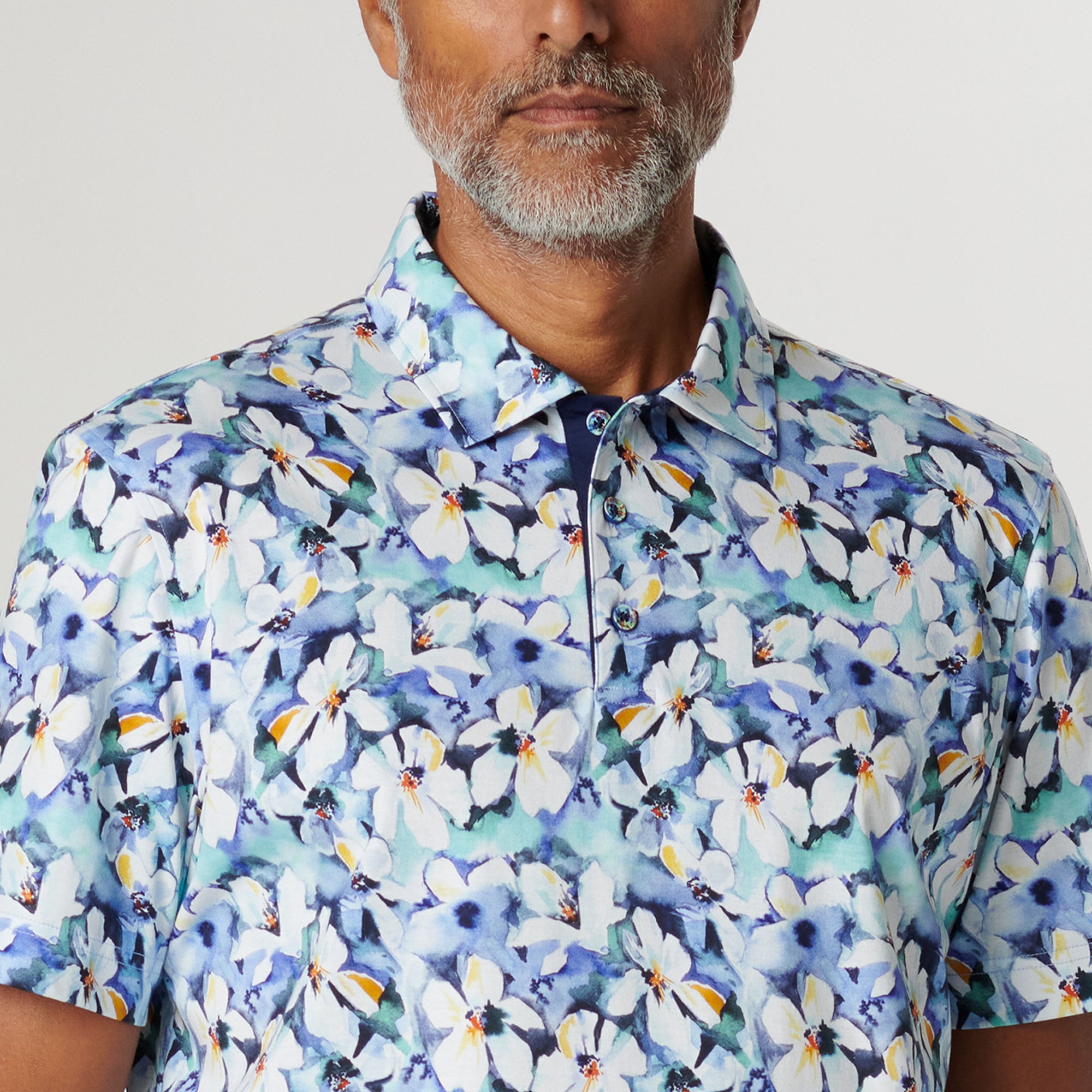 Hendrix Floral Print Polo