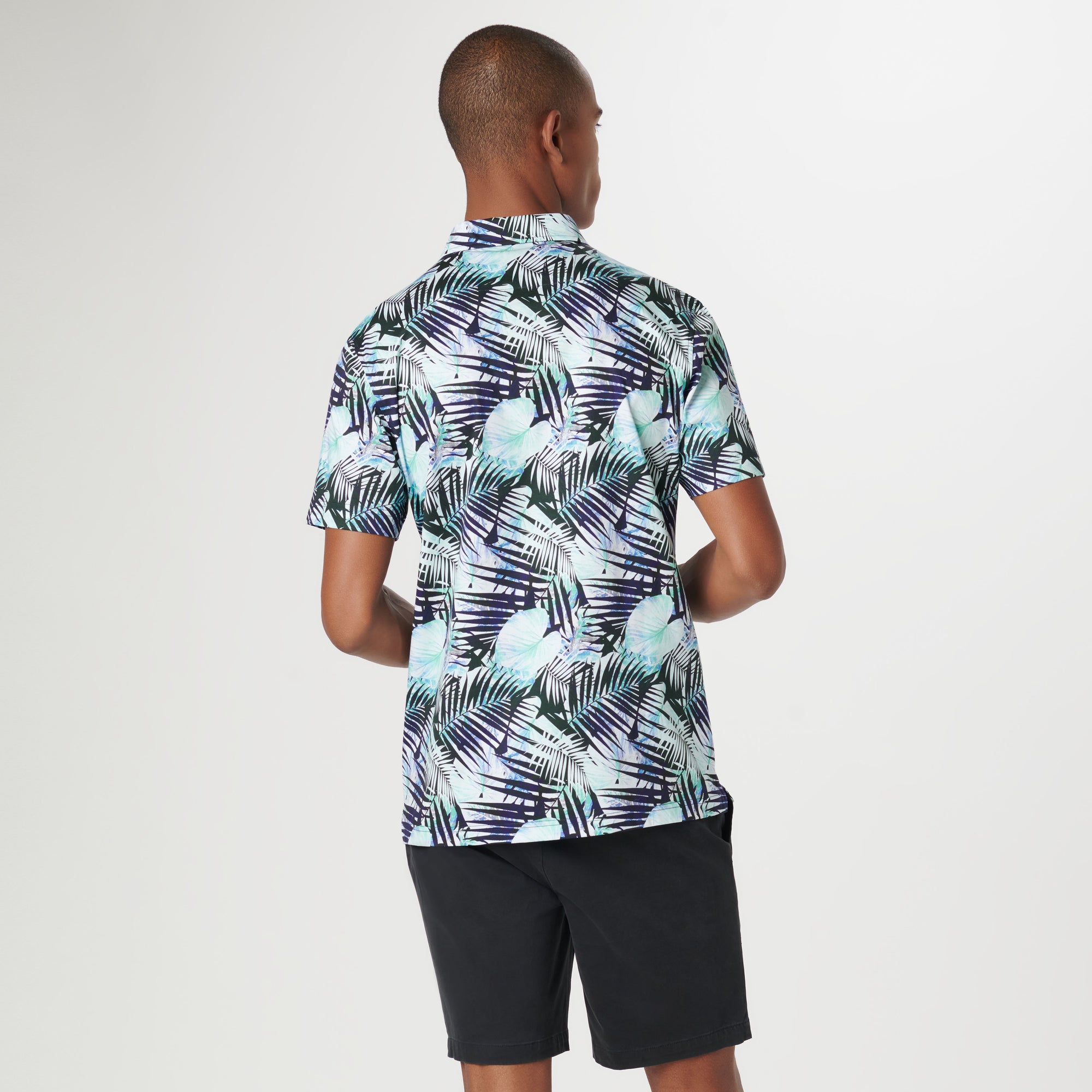 Hendrix Leaf Print Polo