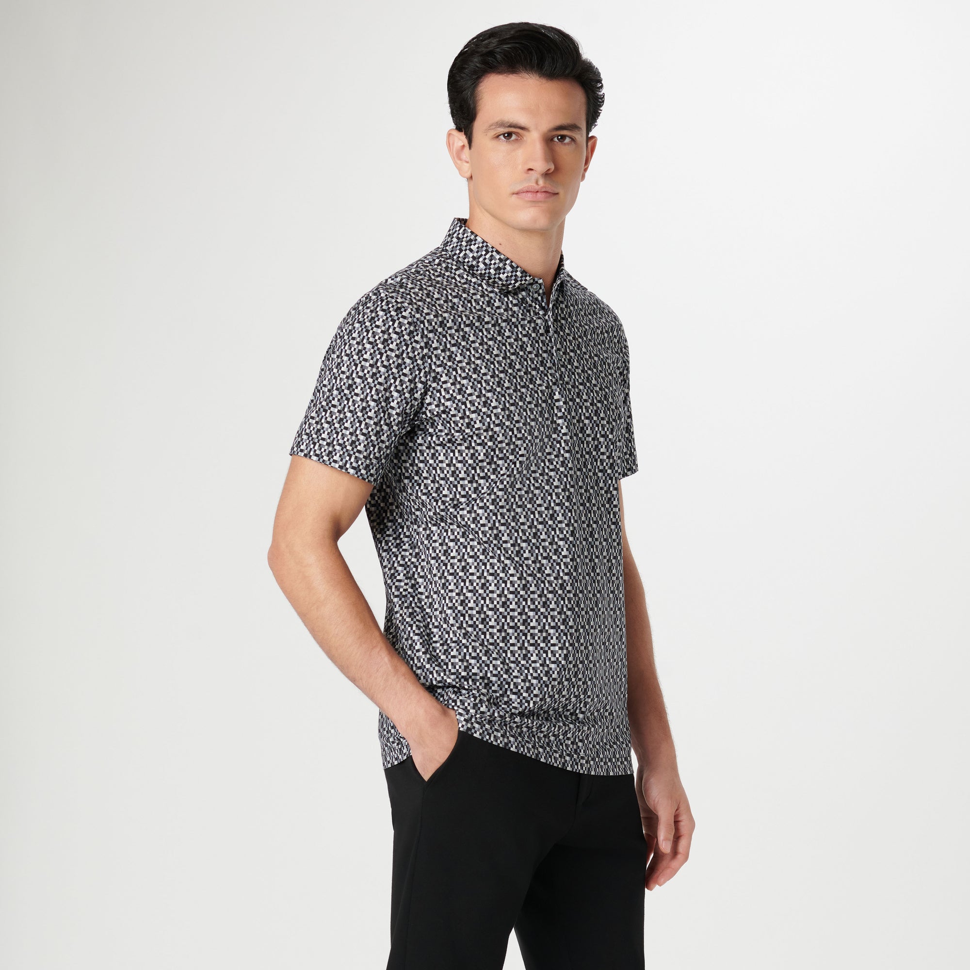 Victor Pixel Check OoohCotton Polo
