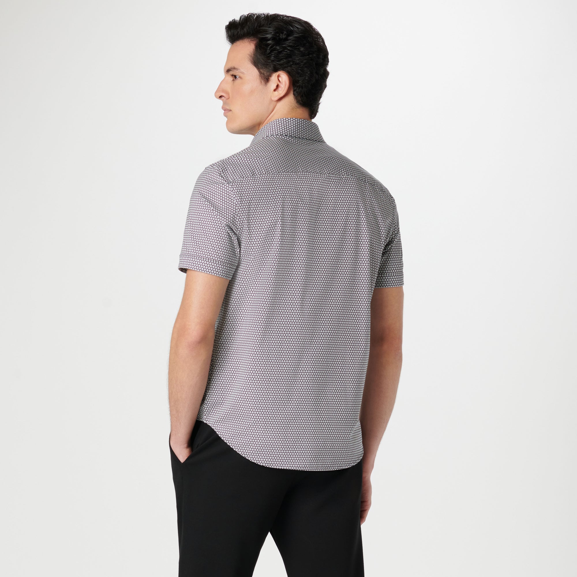 Miles Geometric OoohCotton Short Sleeve Shirt