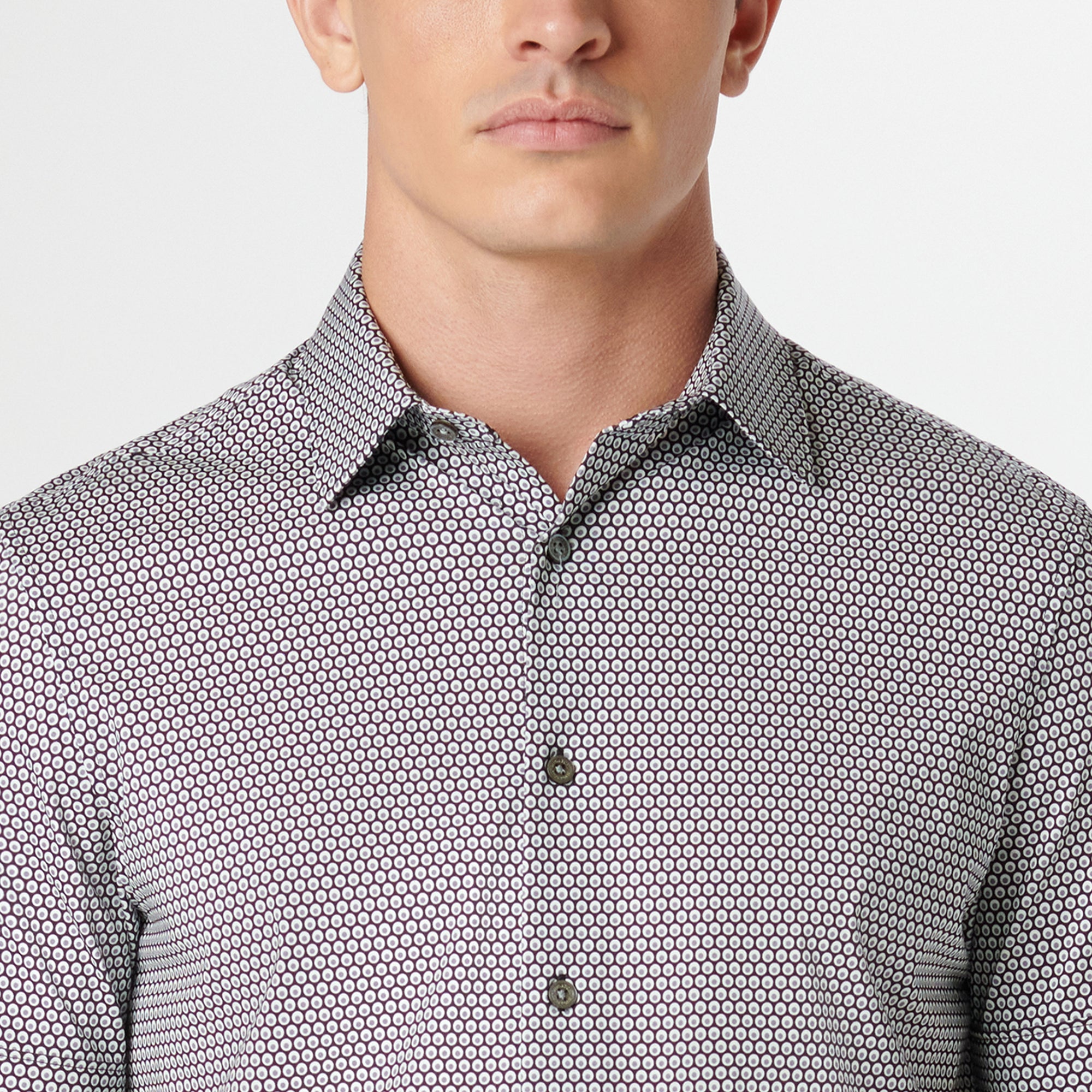 Miles Geometric OoohCotton Short Sleeve Shirt
