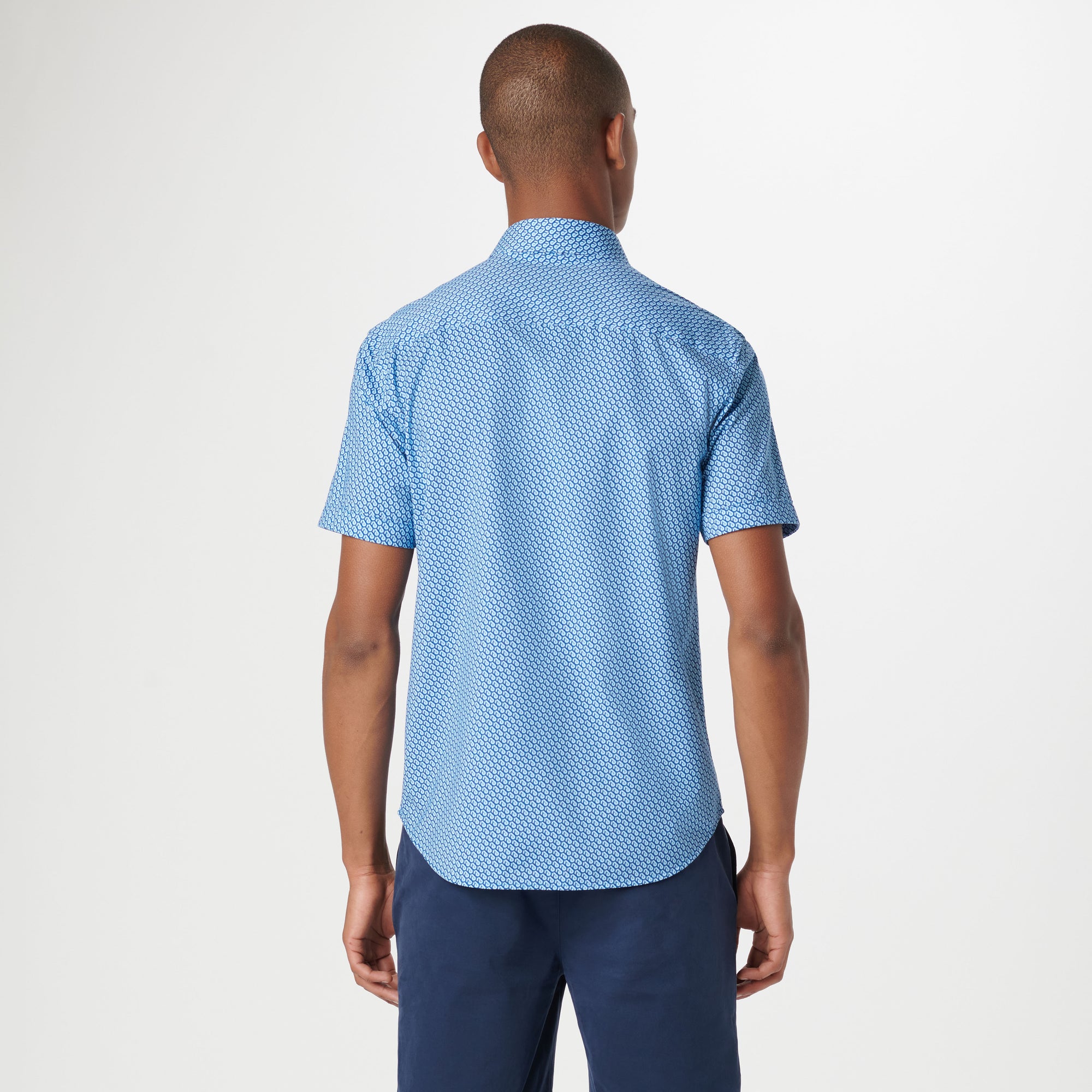 Miles Geometric OoohCotton Short Sleeve Shirt