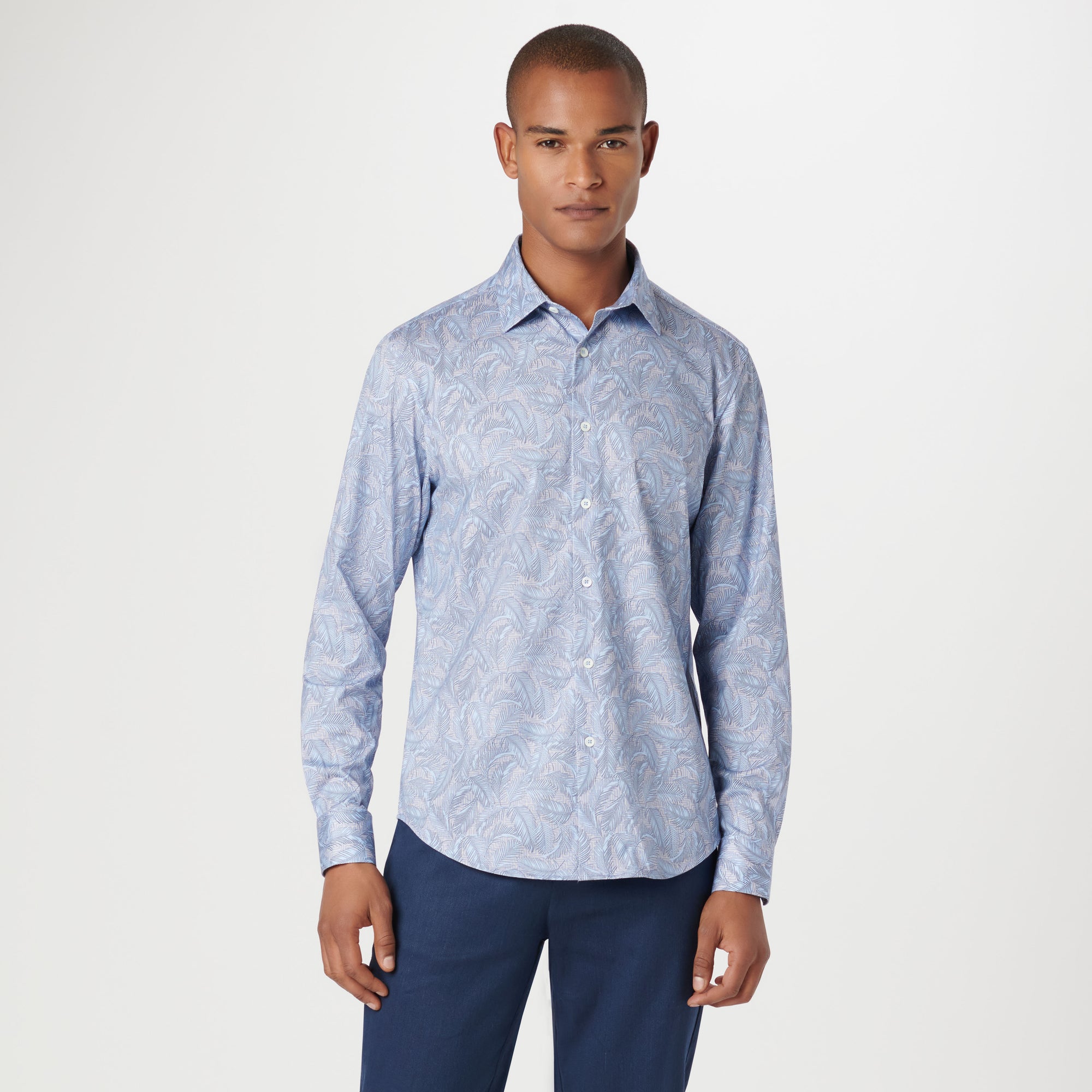 James Leaf Print OoohCotton Shirt