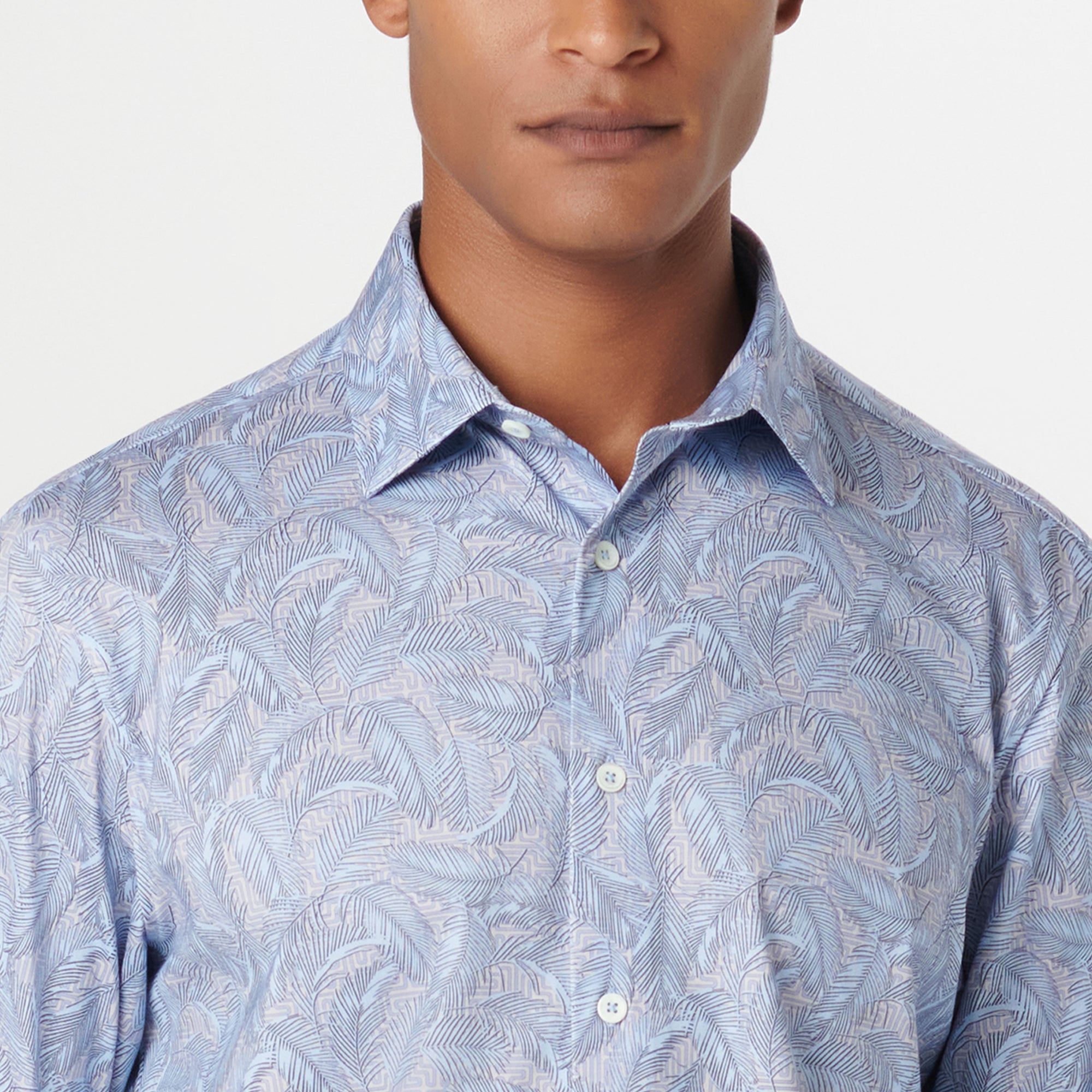 James Leaf Print OoohCotton Shirt