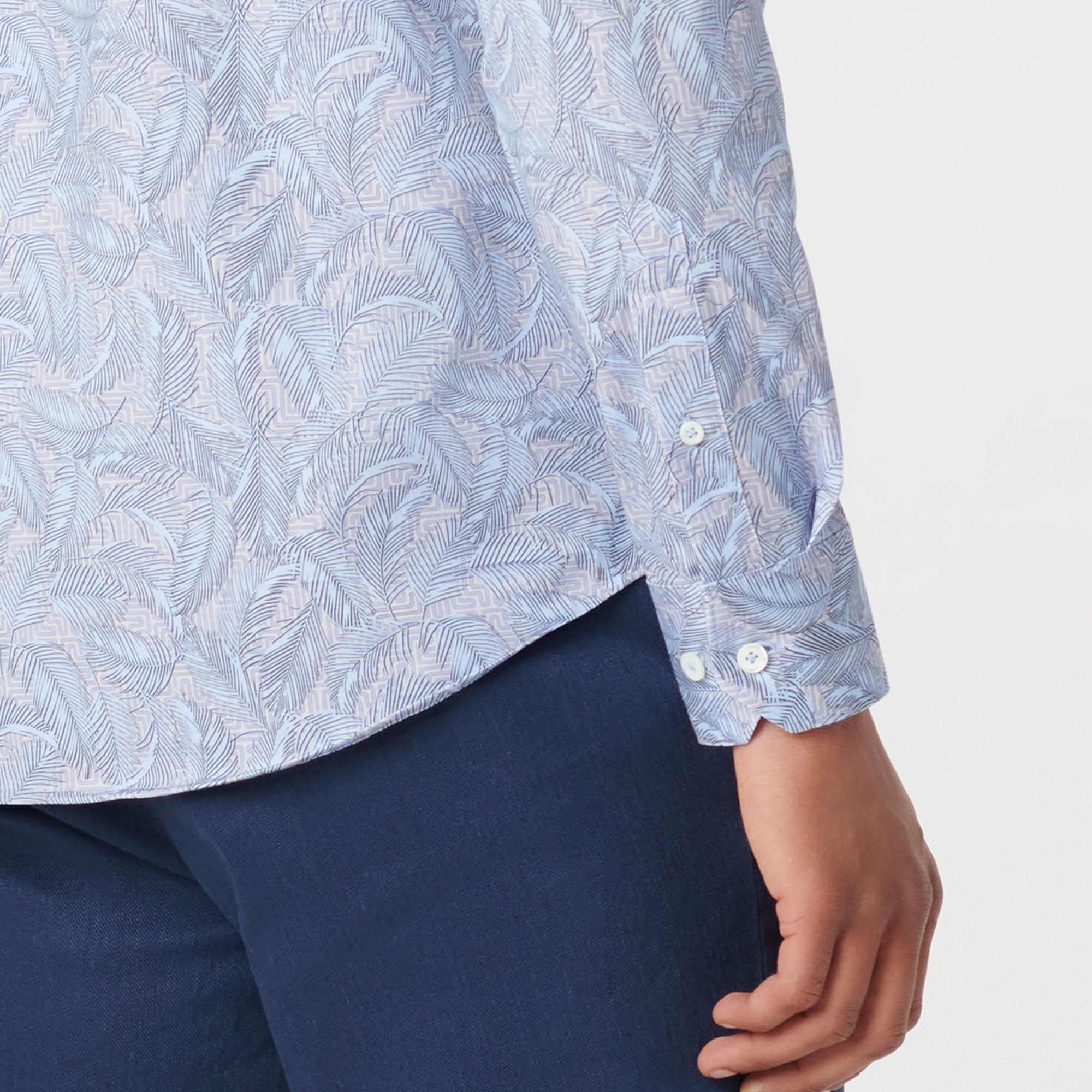 James Leaf Print OoohCotton Shirt