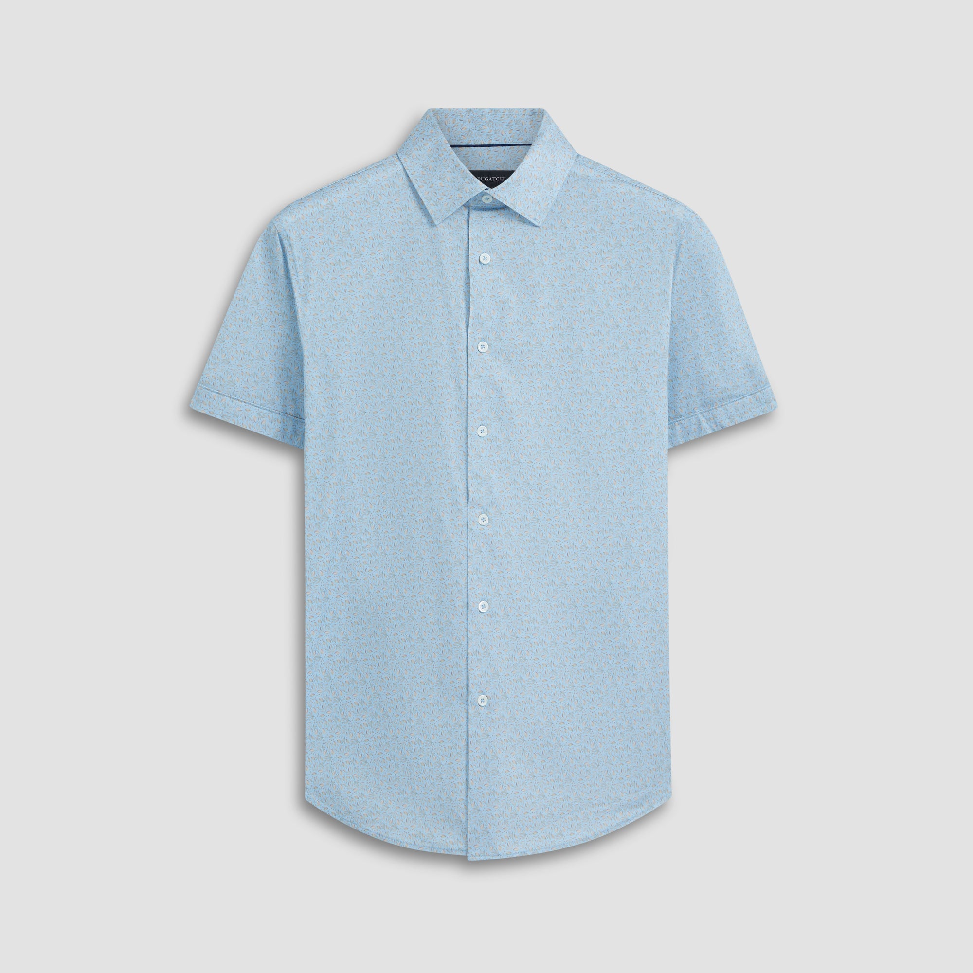 Miles Leaf Print OoohCotton Short Sleeve Shirt