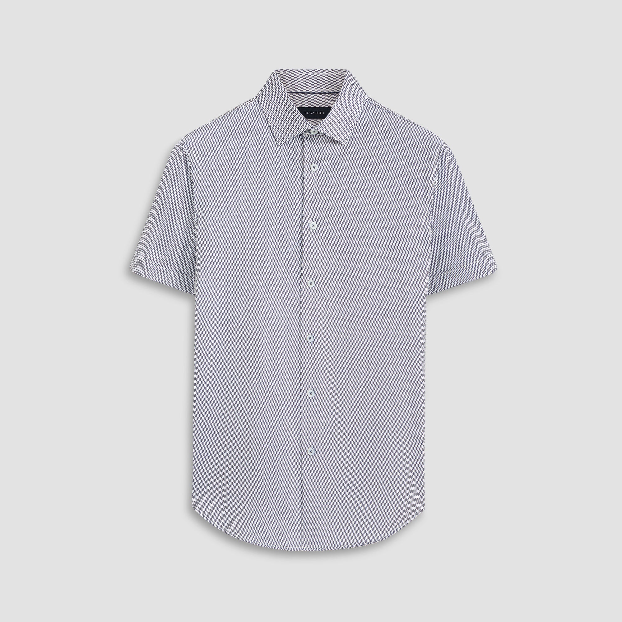 Miles Geometric OoohCotton Short Sleeve Shirt